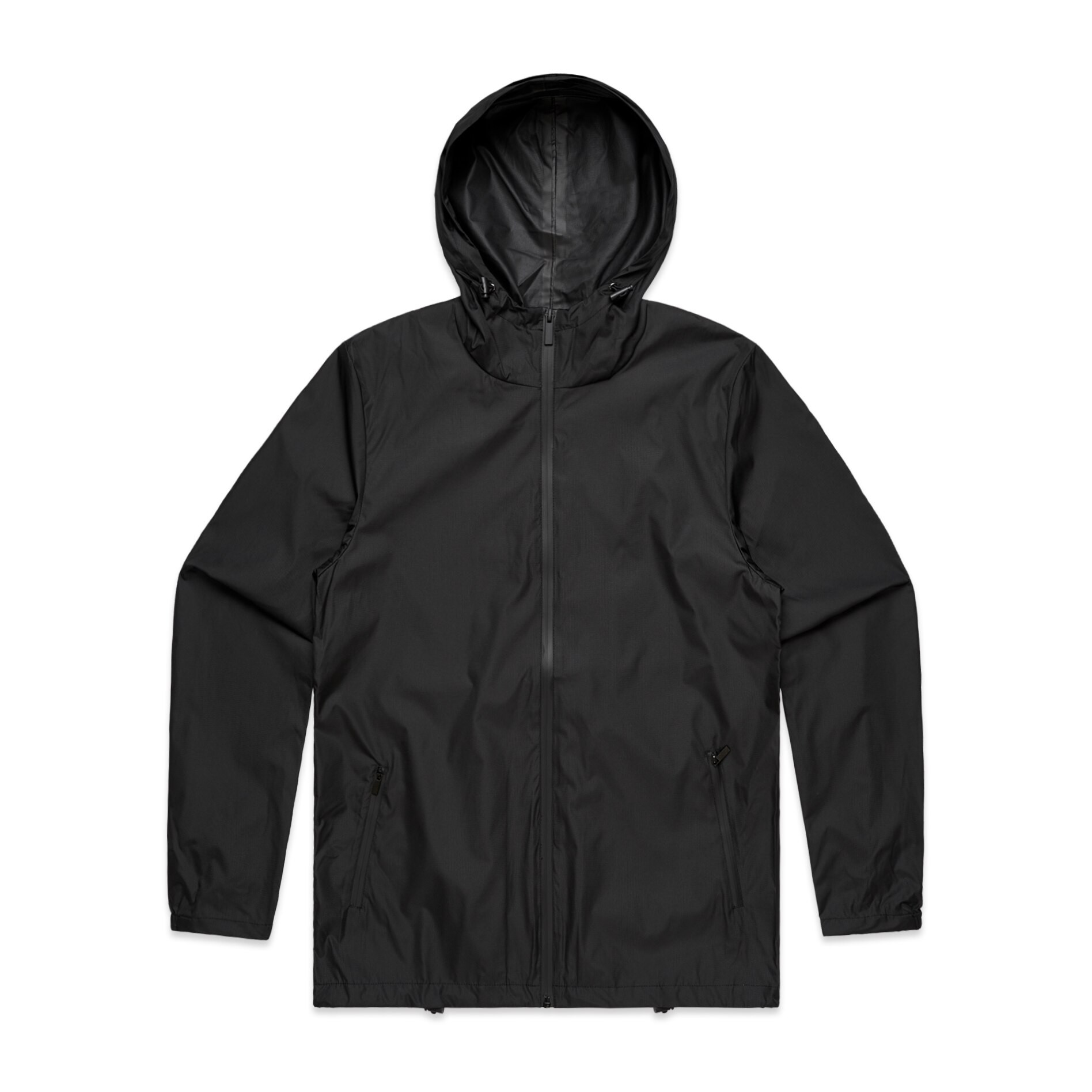 AS Colour Section Zip Jacket 5508 in Black, front view