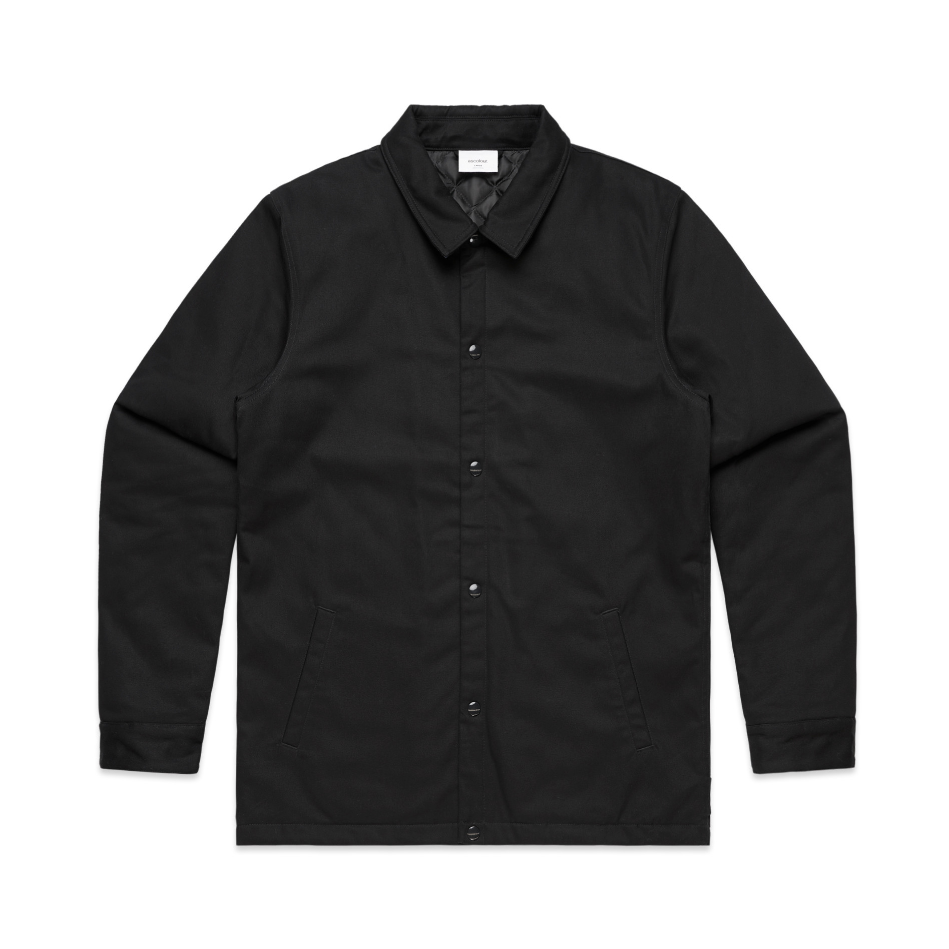 AS Colour Work Jacket 5521 in Black, front view