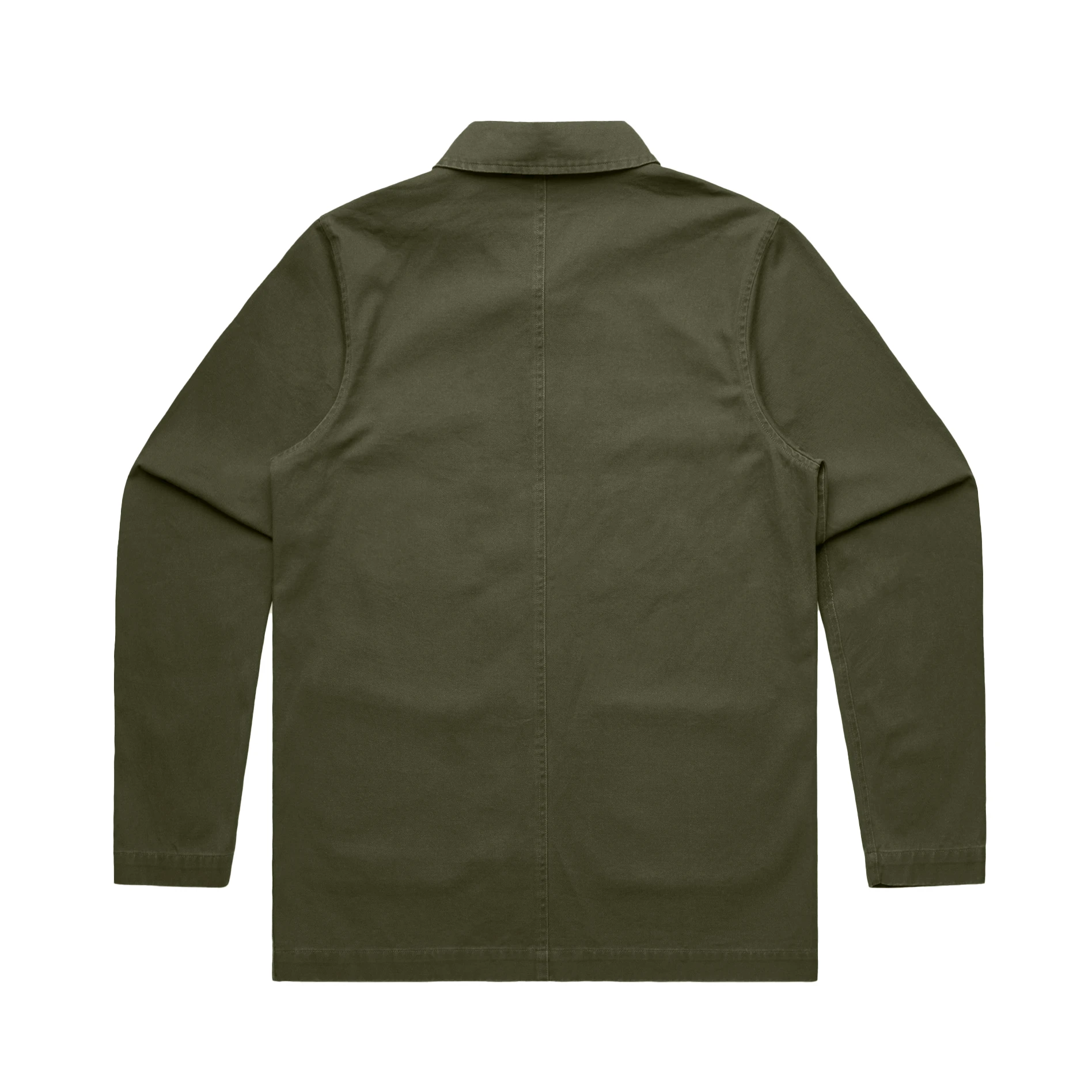 AS Colour Chore Jacket 5522 in Army, back view