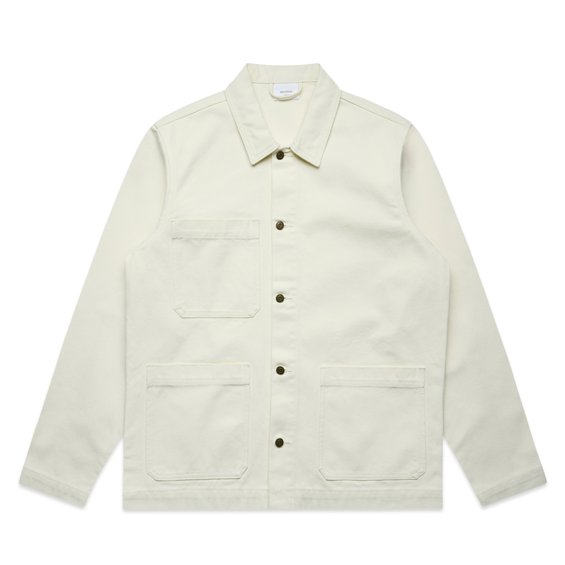 AS Colour Canvas Chore Jacket 5524 in Ecru, front view