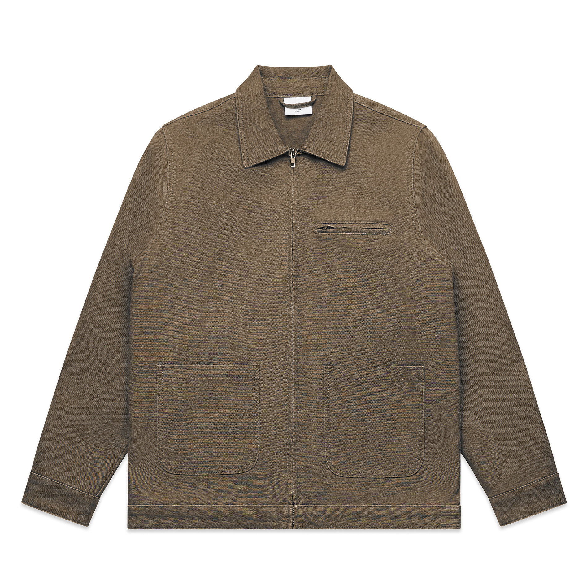 AS Colour Canvas Heavy Jacket 5527 in Walnut, front view
