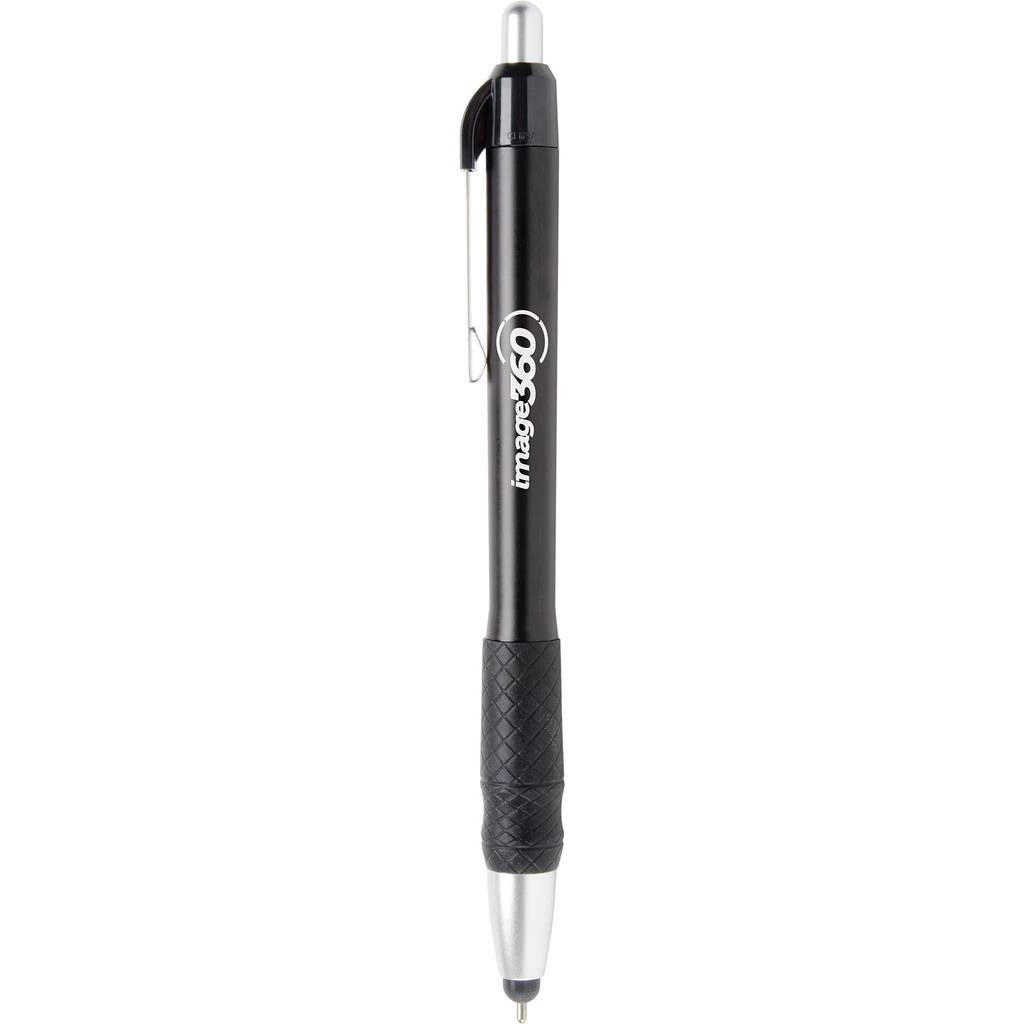 MaxGlide® Click Metallic Stylus Pen (Pat #D712,479) in Metallic Black