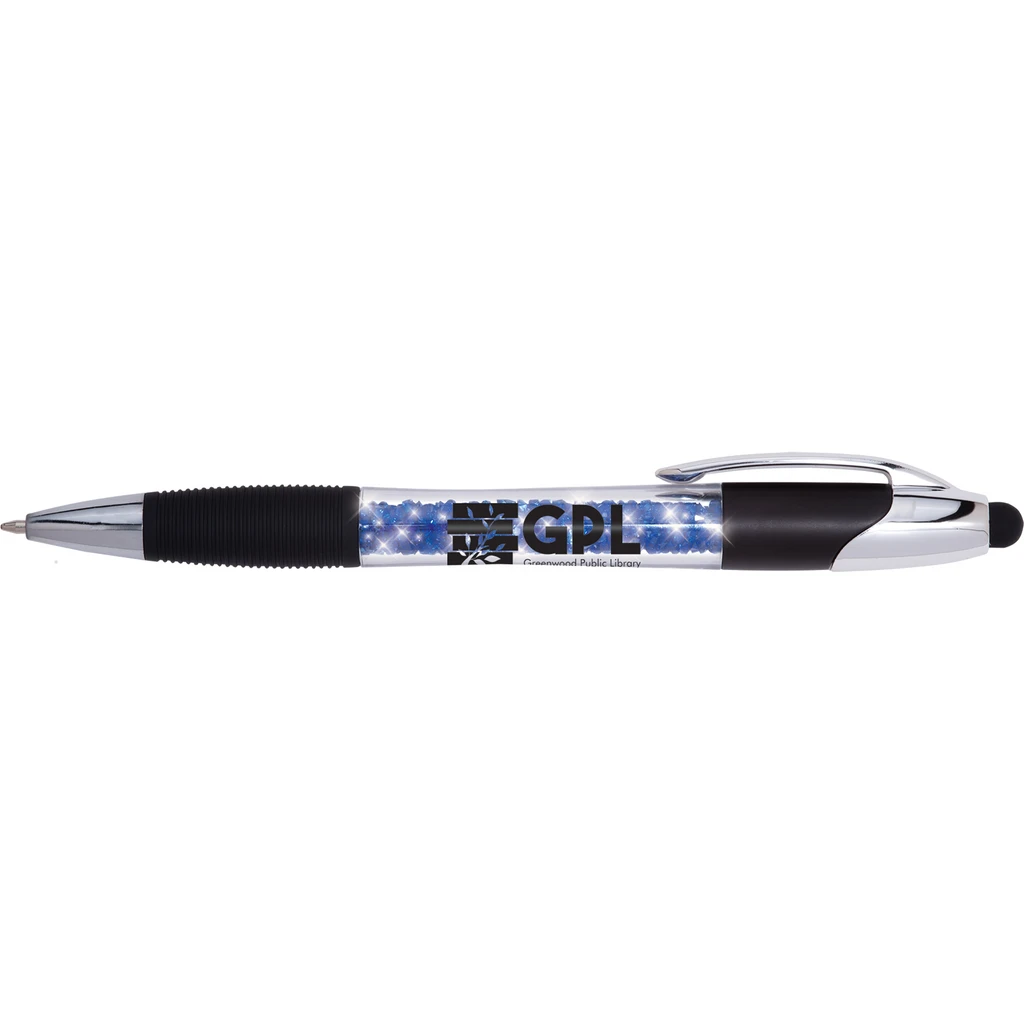 Geode Illuminated Stylus Pen in Blue