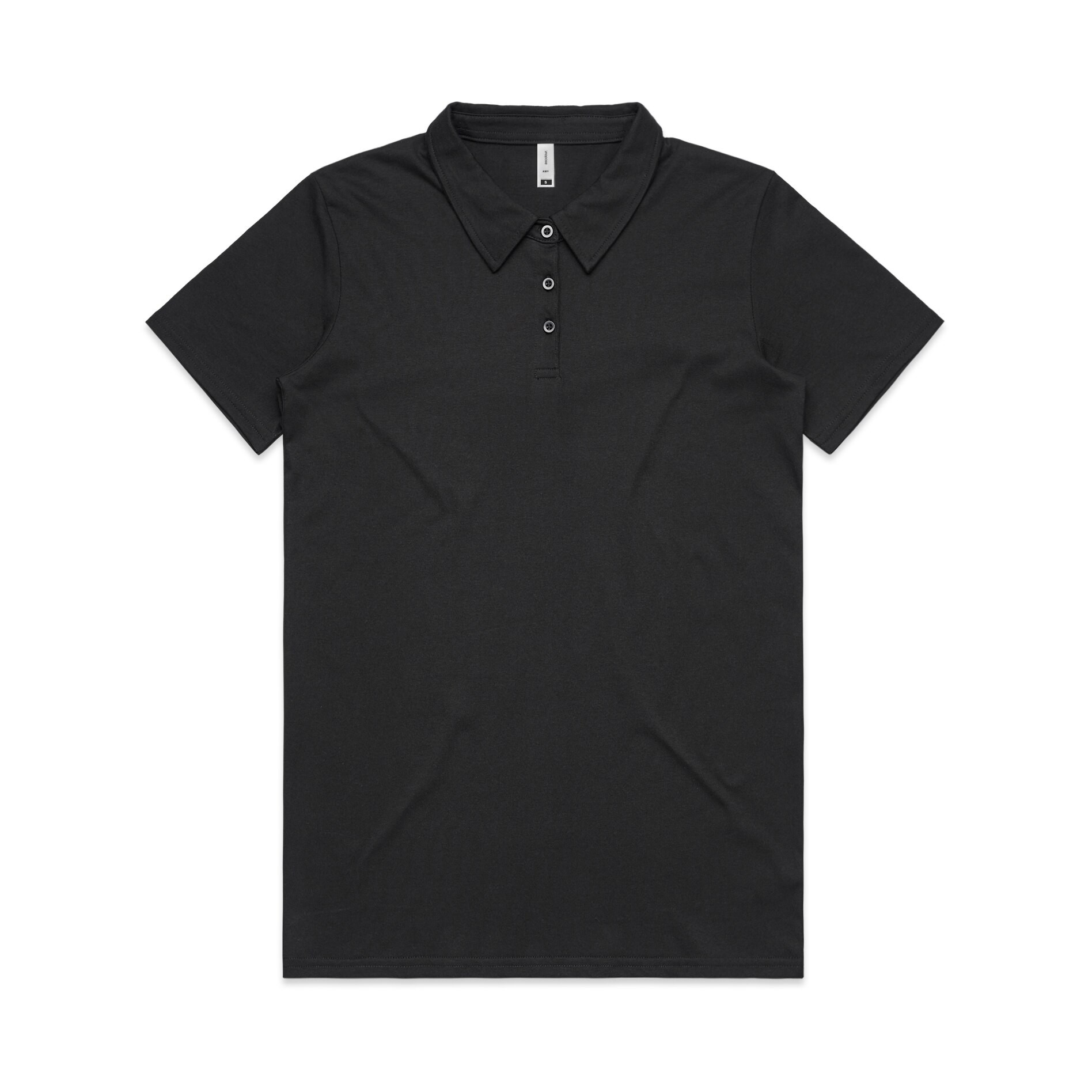 AS Colour Wo's Amy Polo 4402 in Black, front view
