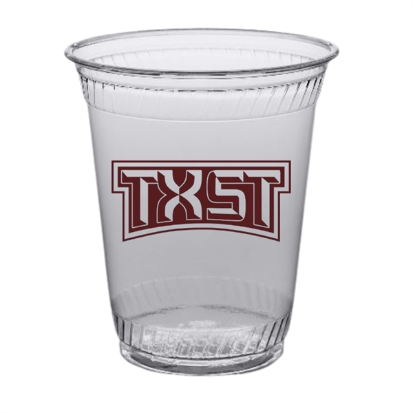 Color Cup 12 oz clear pla cup CT12G with sample decoration