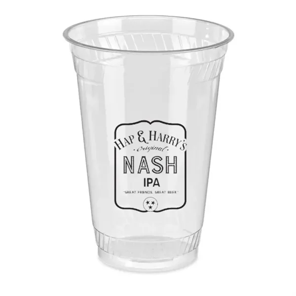 Color Cup 24 oz clear pla cup CT24G with sample decoration
