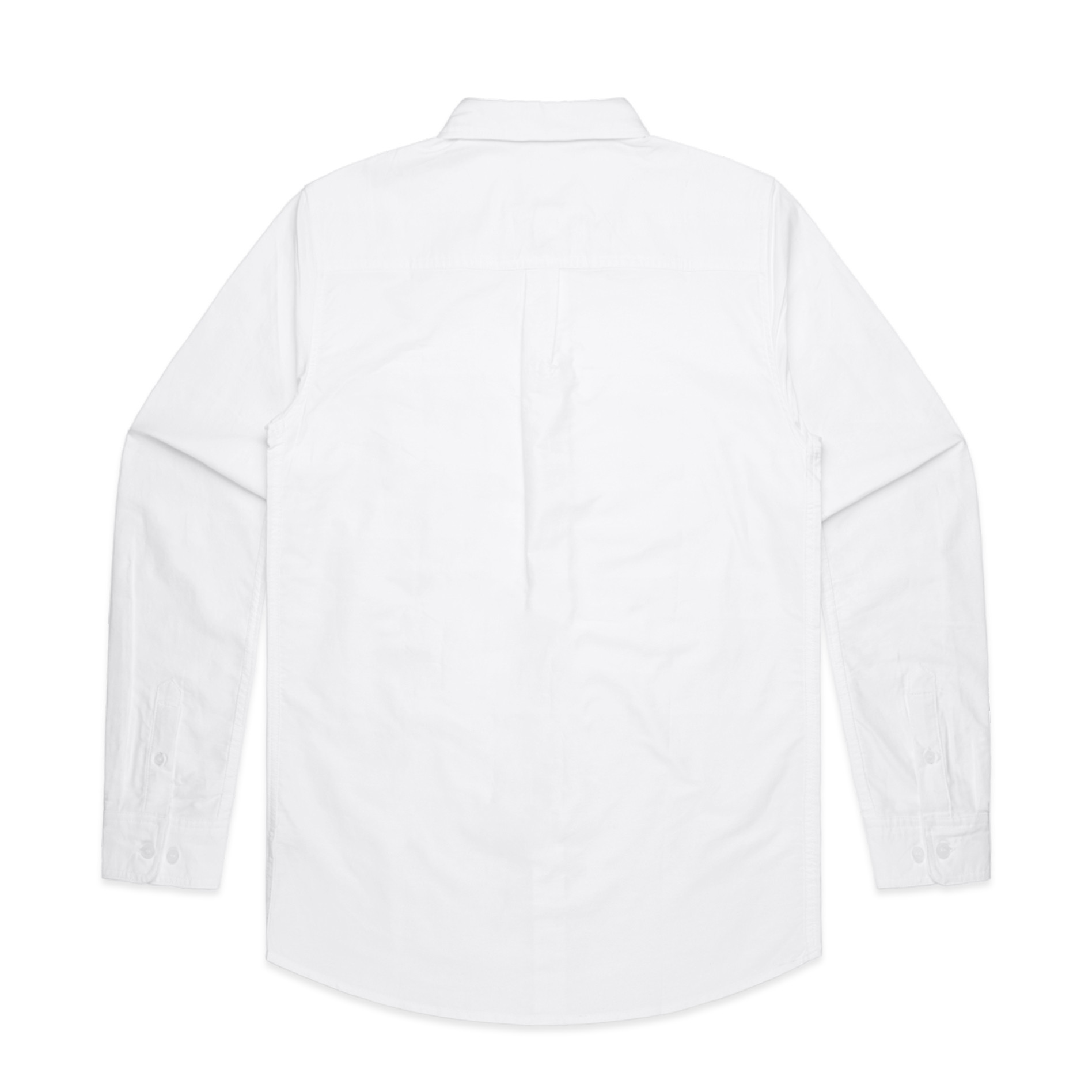 AS Colour Oxford Shirt 5401 in White, back view