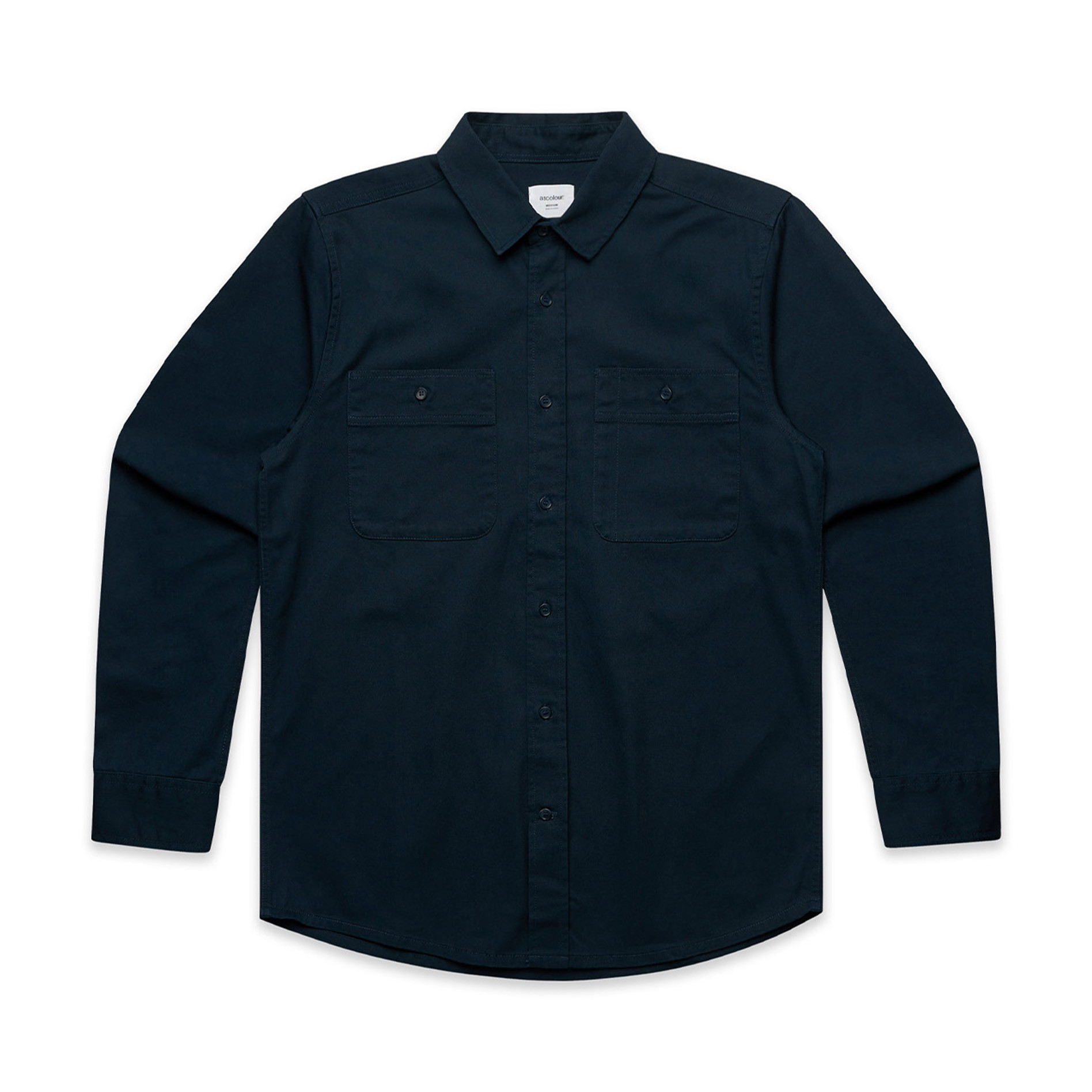 AS Colour Work Shirt 5422 in Navy, front view