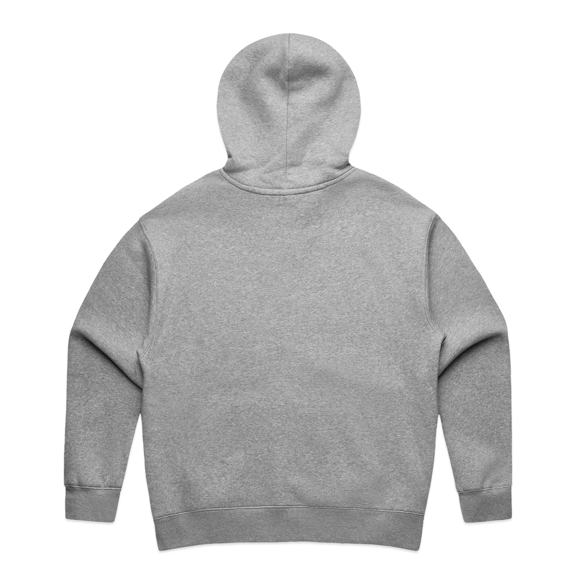 AS Colour Wo's Relax Zip Hood 4162 in Athletic Heather, back view