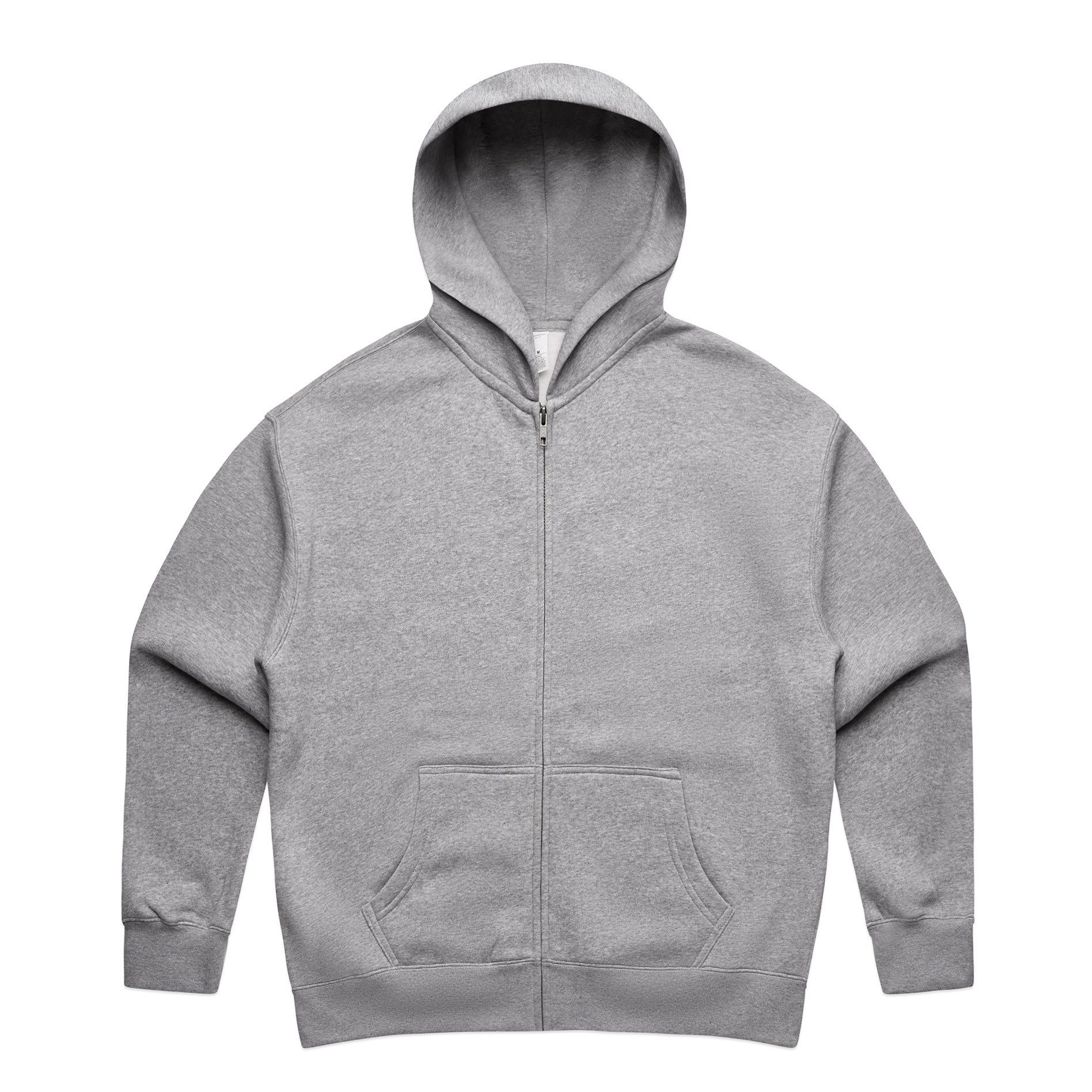 AS Colour Wo's Relax Zip Hood 4162 in Athletic Heather, front view
