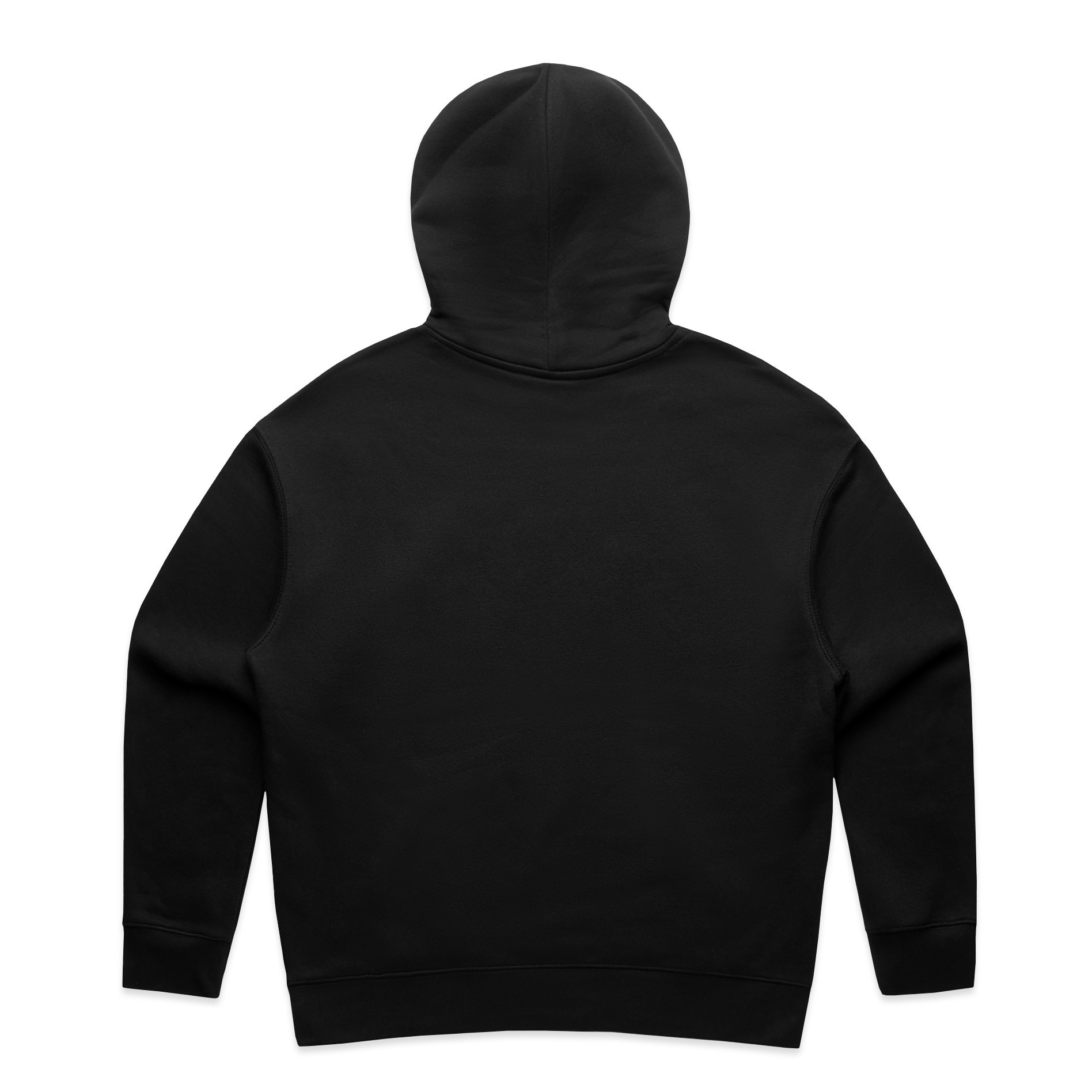 AS Colour Wo's Relax Half Zip Hood 4164 in Black, back view