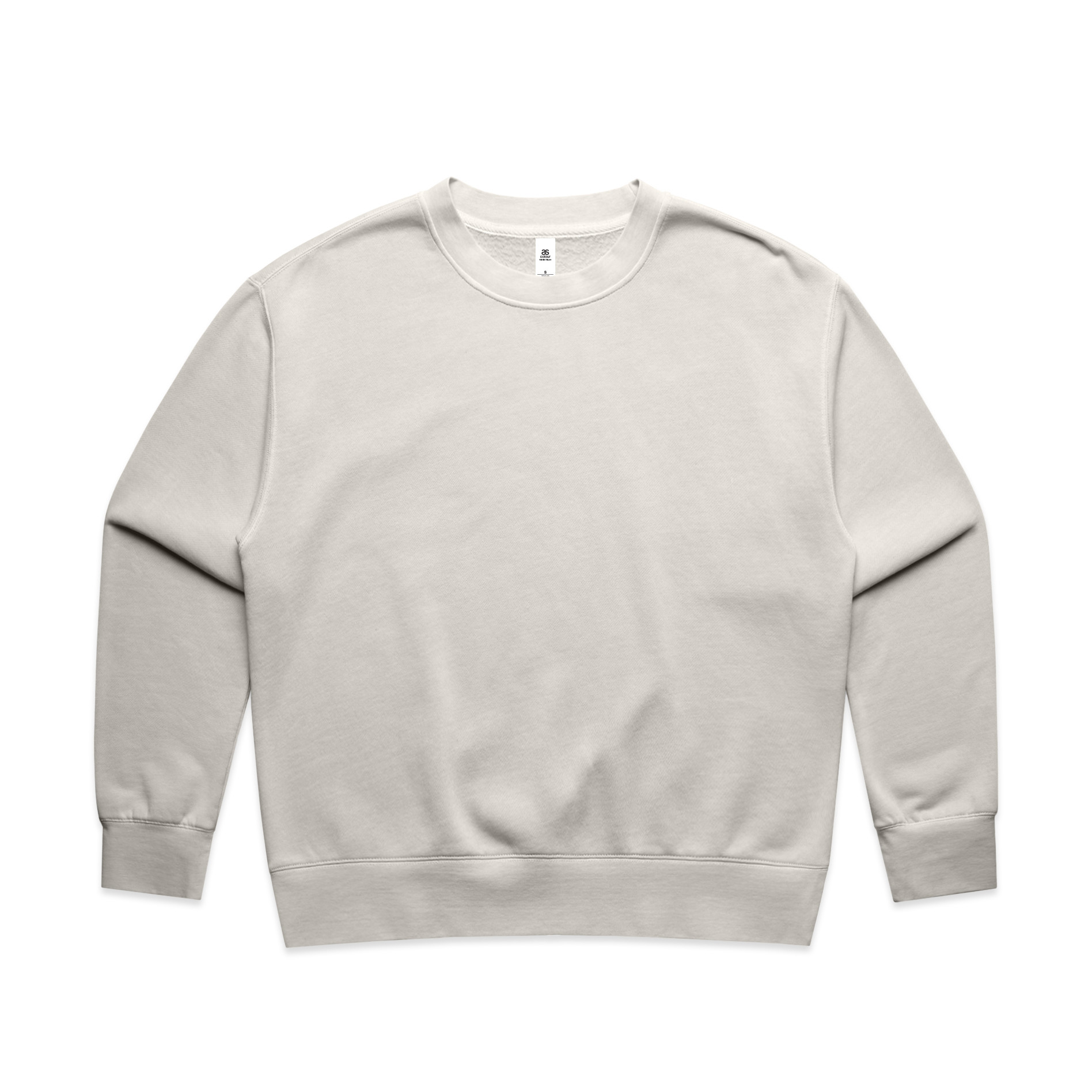 AS Colour Wo's Relax Faded Crew 4165 in Faded Bone, front view