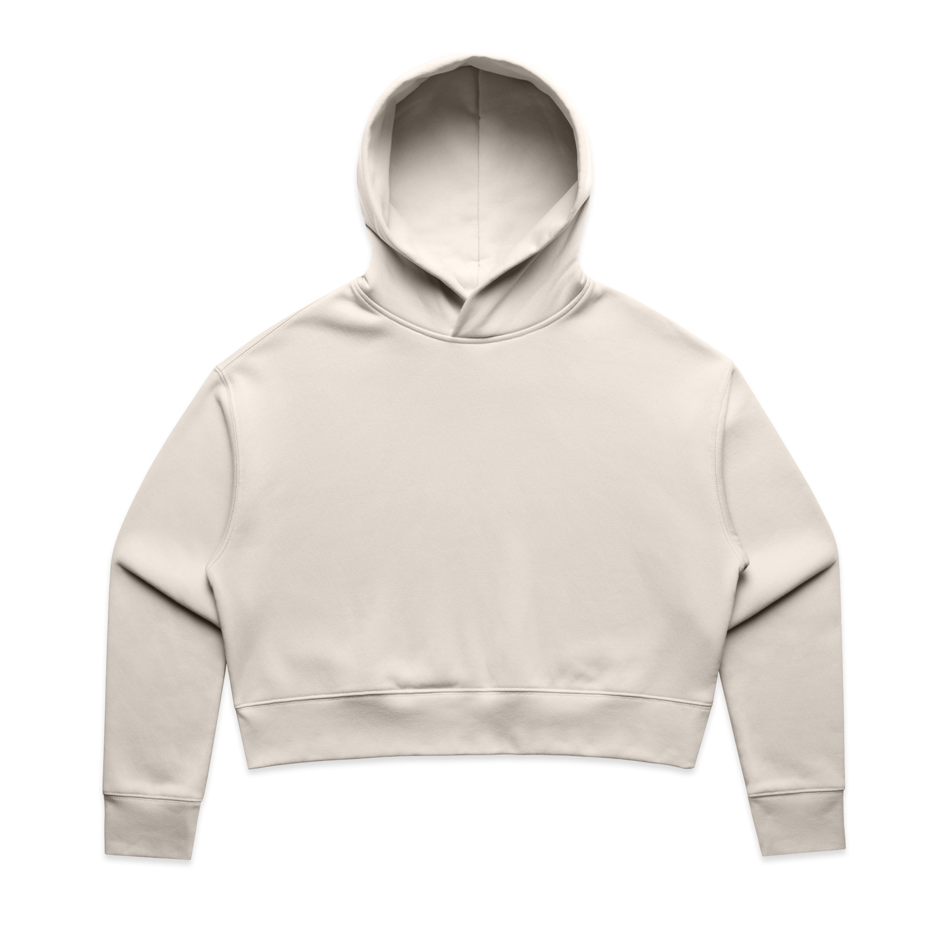 AS Colour Wo's Relax Crop Hood 4168 in Bone, front view