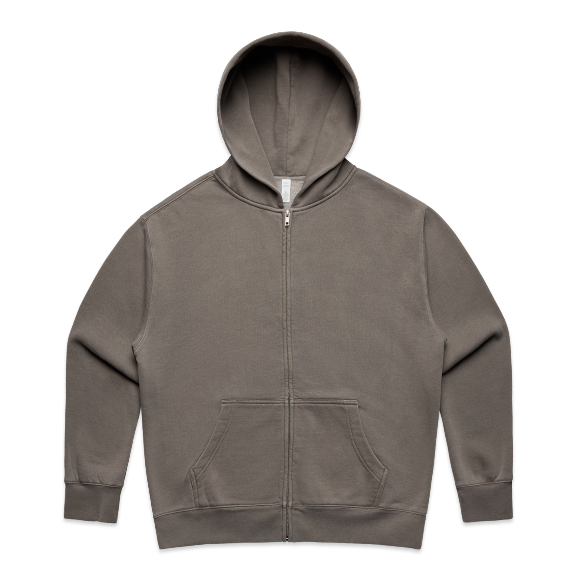 AS Colour Wo's Relax Faded Zip Hood 4170 in Faded Grey, front view