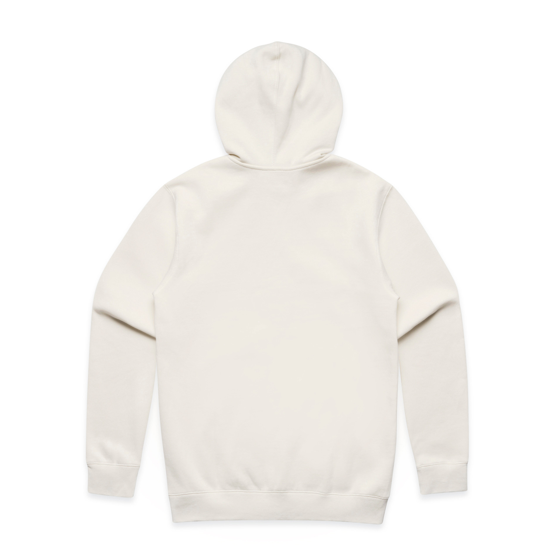 AS Colour Stencil Zip Hood 5104 in Ecru, back view