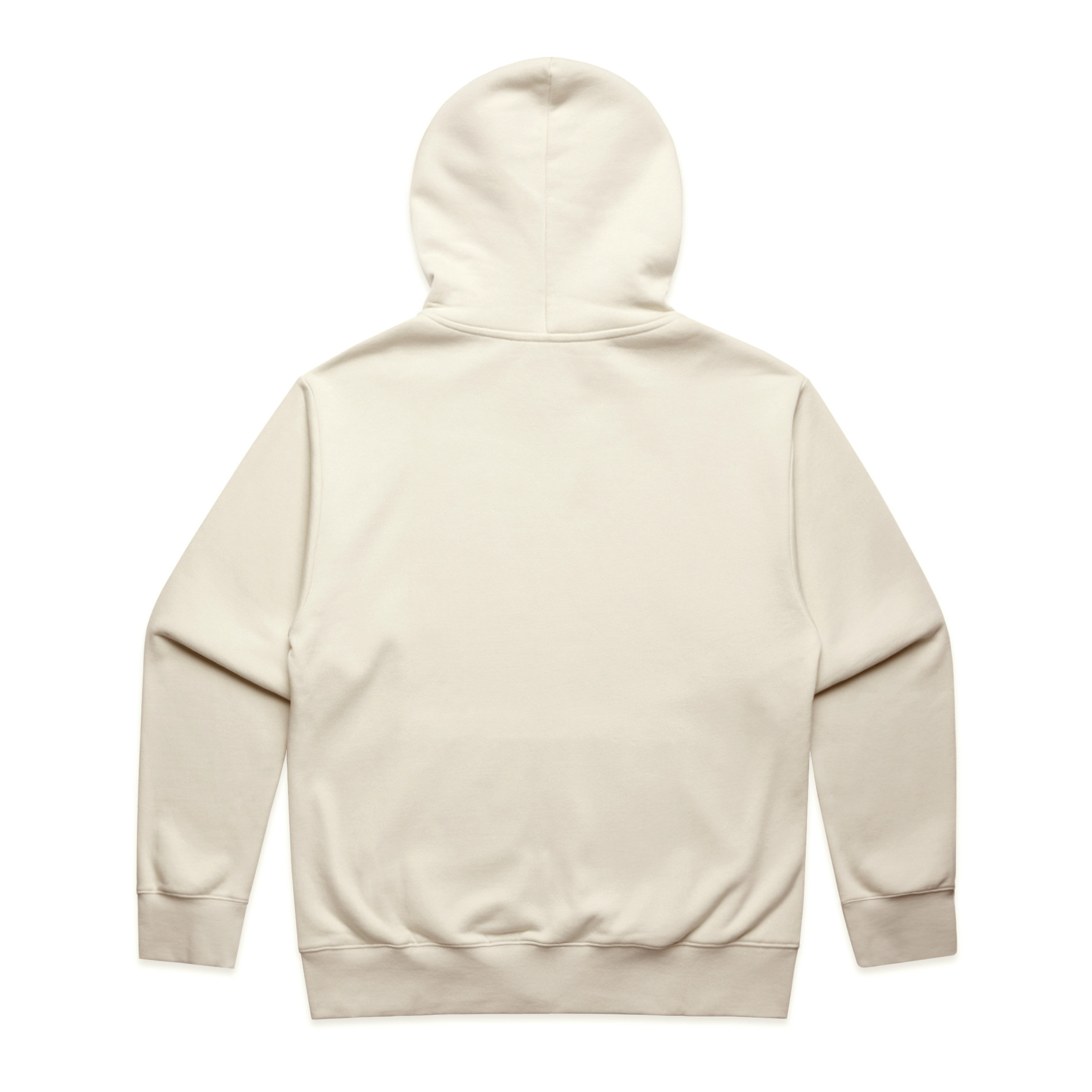 AS Colour Heavy Zip Hood 5148 in Ecru, back view