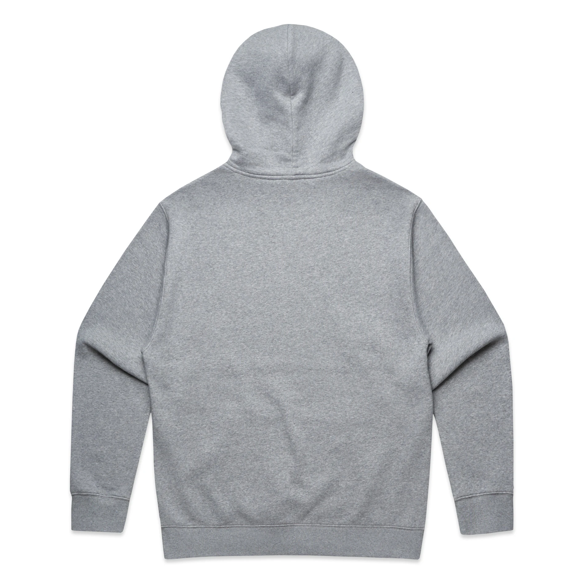 AS Colour Relax Half Zip Hood 5164 in Athletic Heather, back view