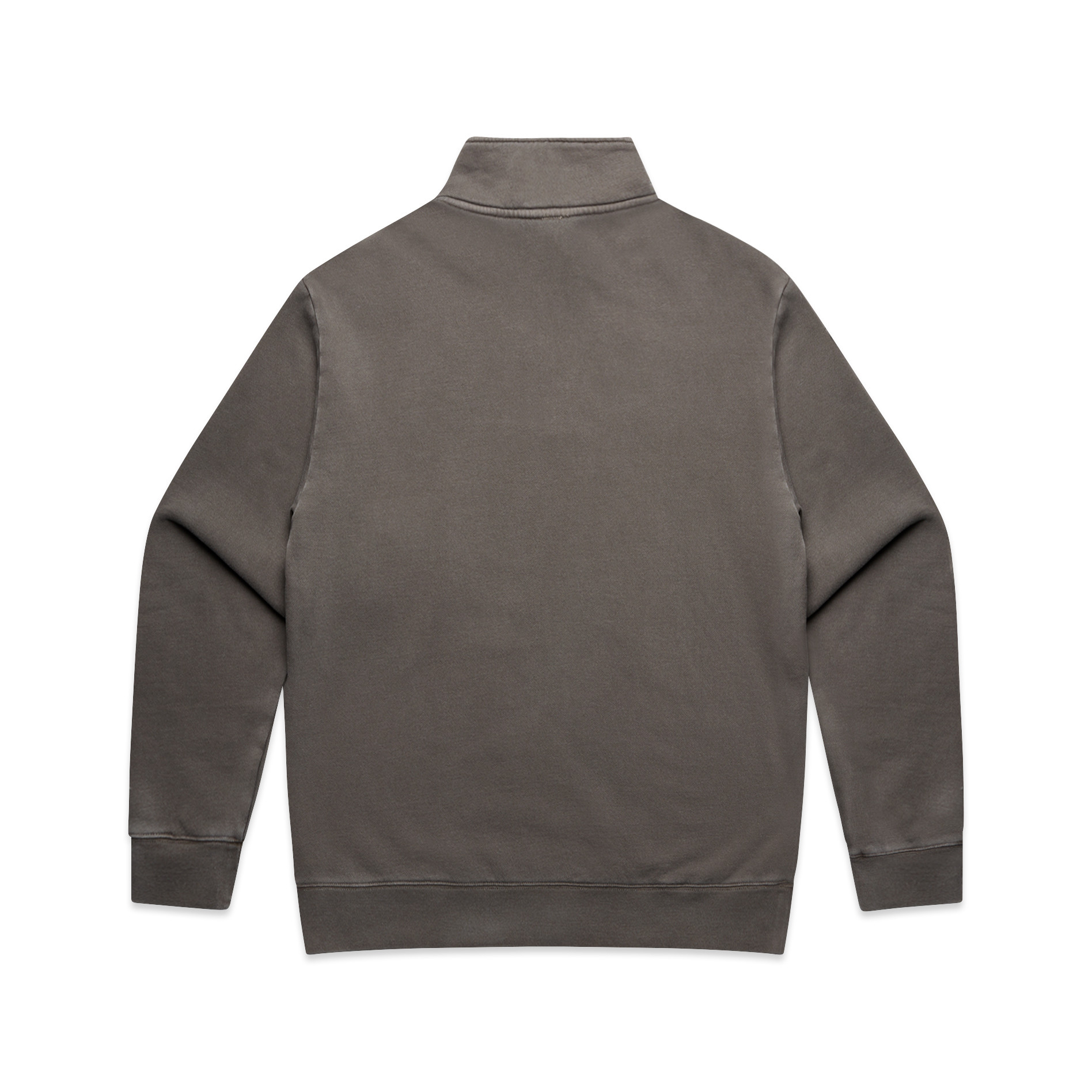AS Colour Relax Faded Half Zip 5167 in Faded Grey, back view