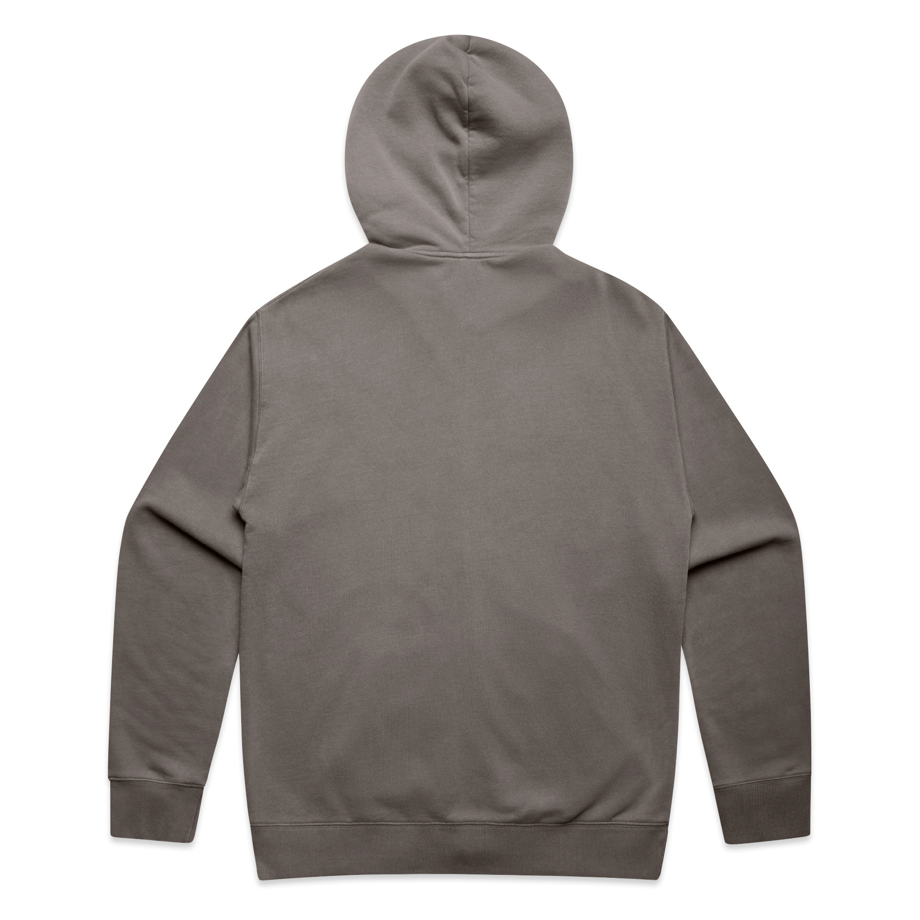 AS Colour Relax Faded Zip Hood 5170 in Faded Grey, back view
