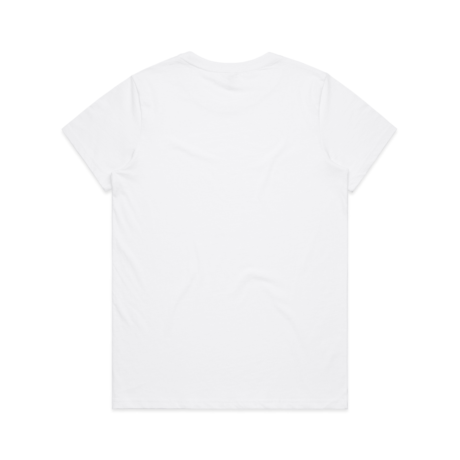AS Colour Wo's Maple Organic Tee 4001G in White, back view
