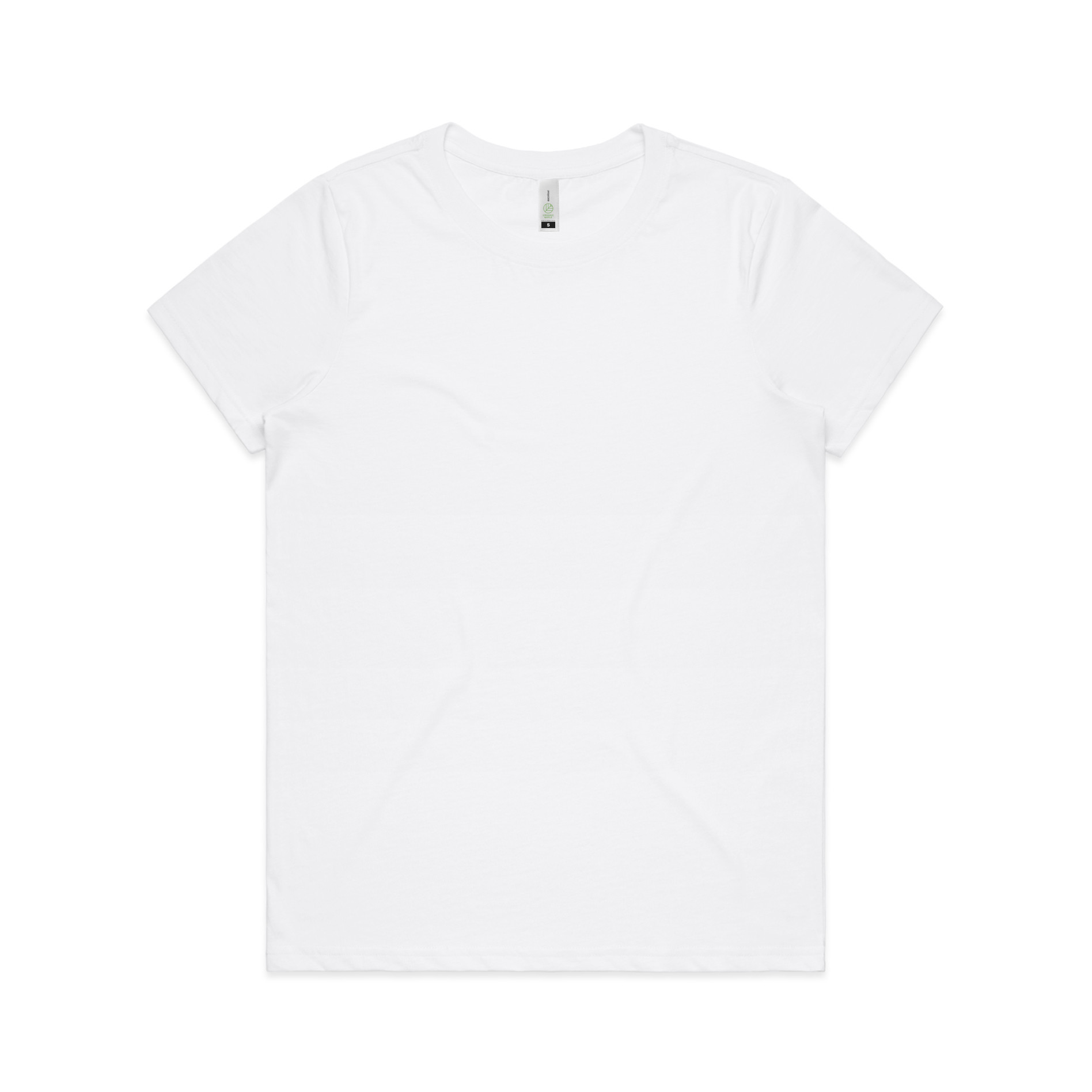 AS Colour Wo's Maple Organic Tee 4001G in White, front view