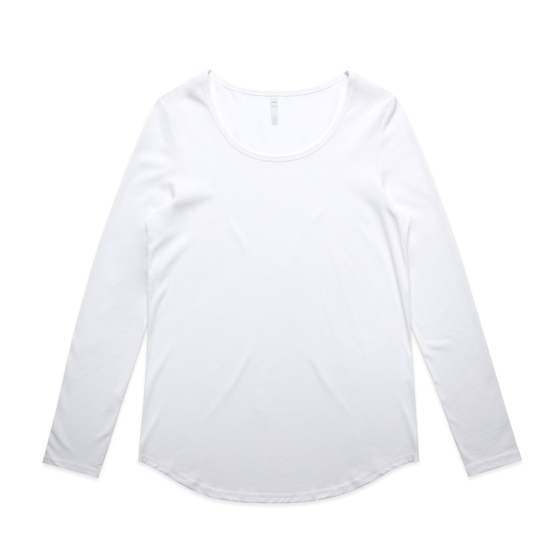 AS Colour Wo's Mali L/S Tee 4009 in White, front view