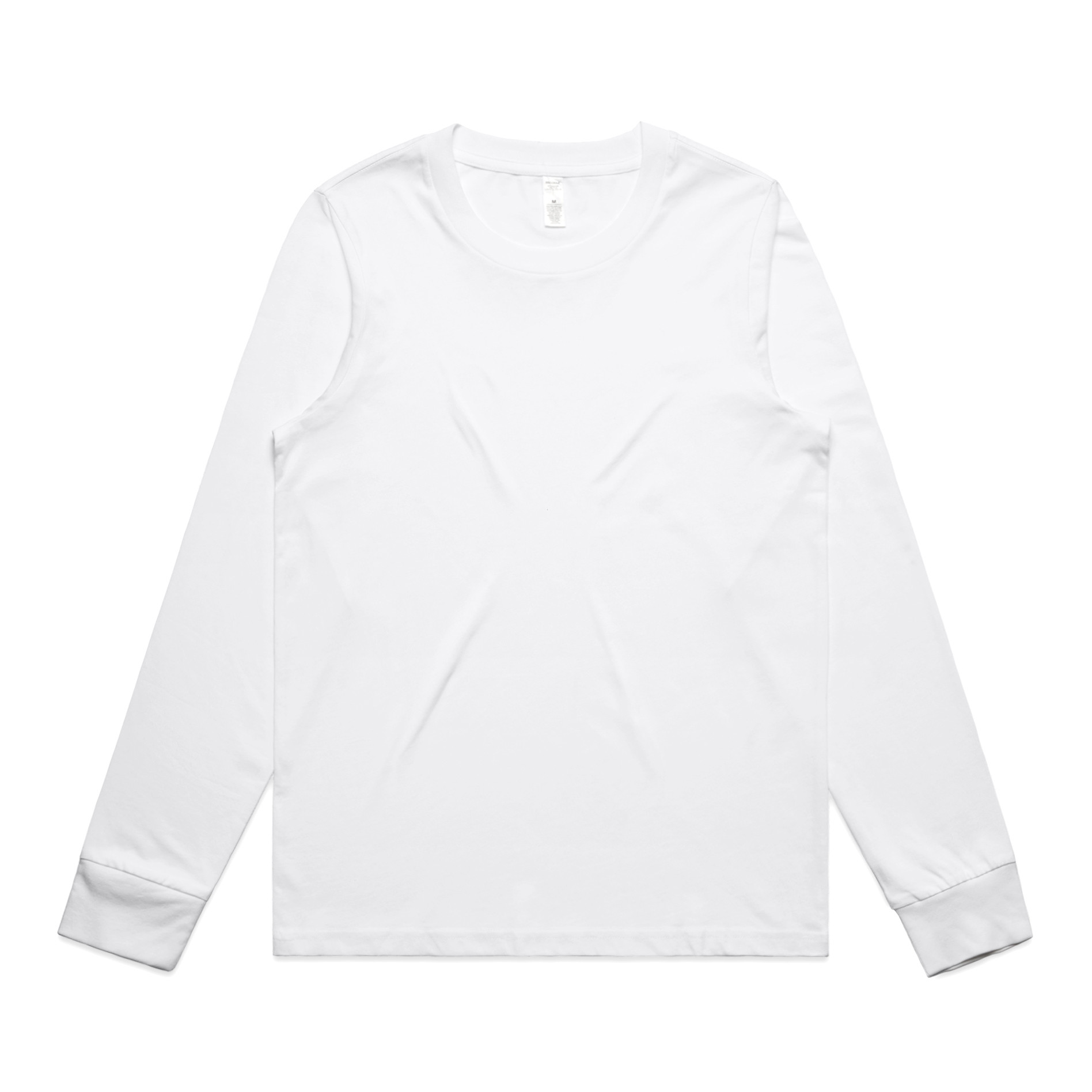 AS Colour Wo's Maple L/S Tee 4020 in White, front view