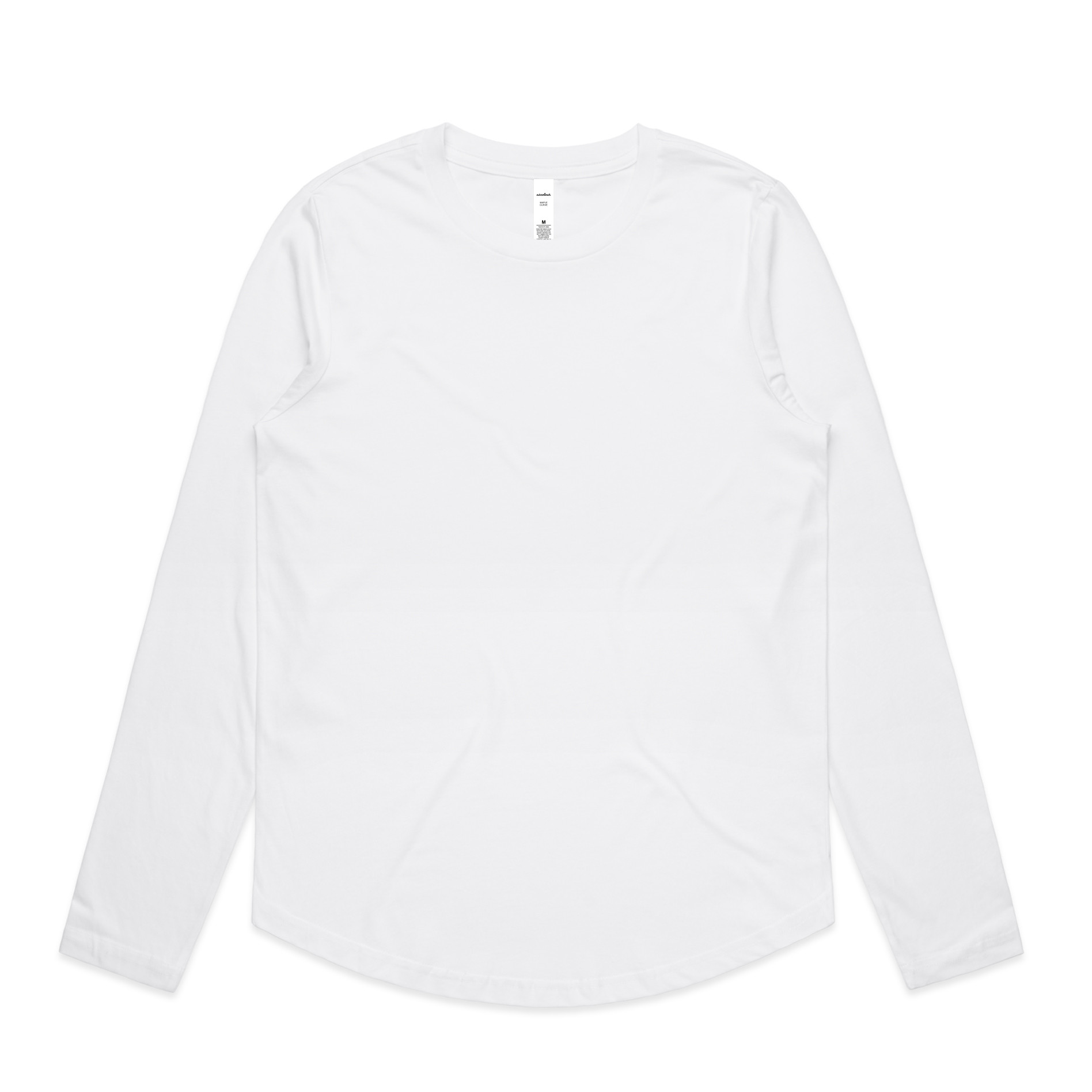 AS Colour Wo's Maple Curve L/S Tee 4021 in White, front view