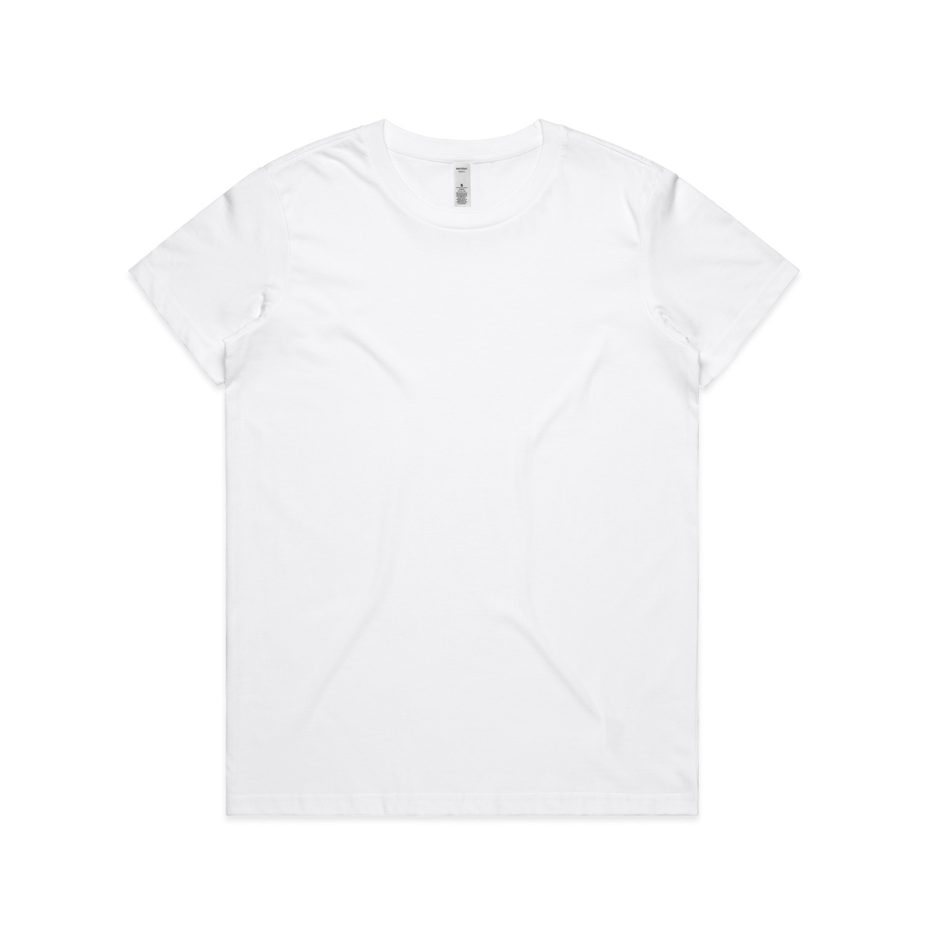 AS Colour Wo's Basic Tee 4051 in White, front view