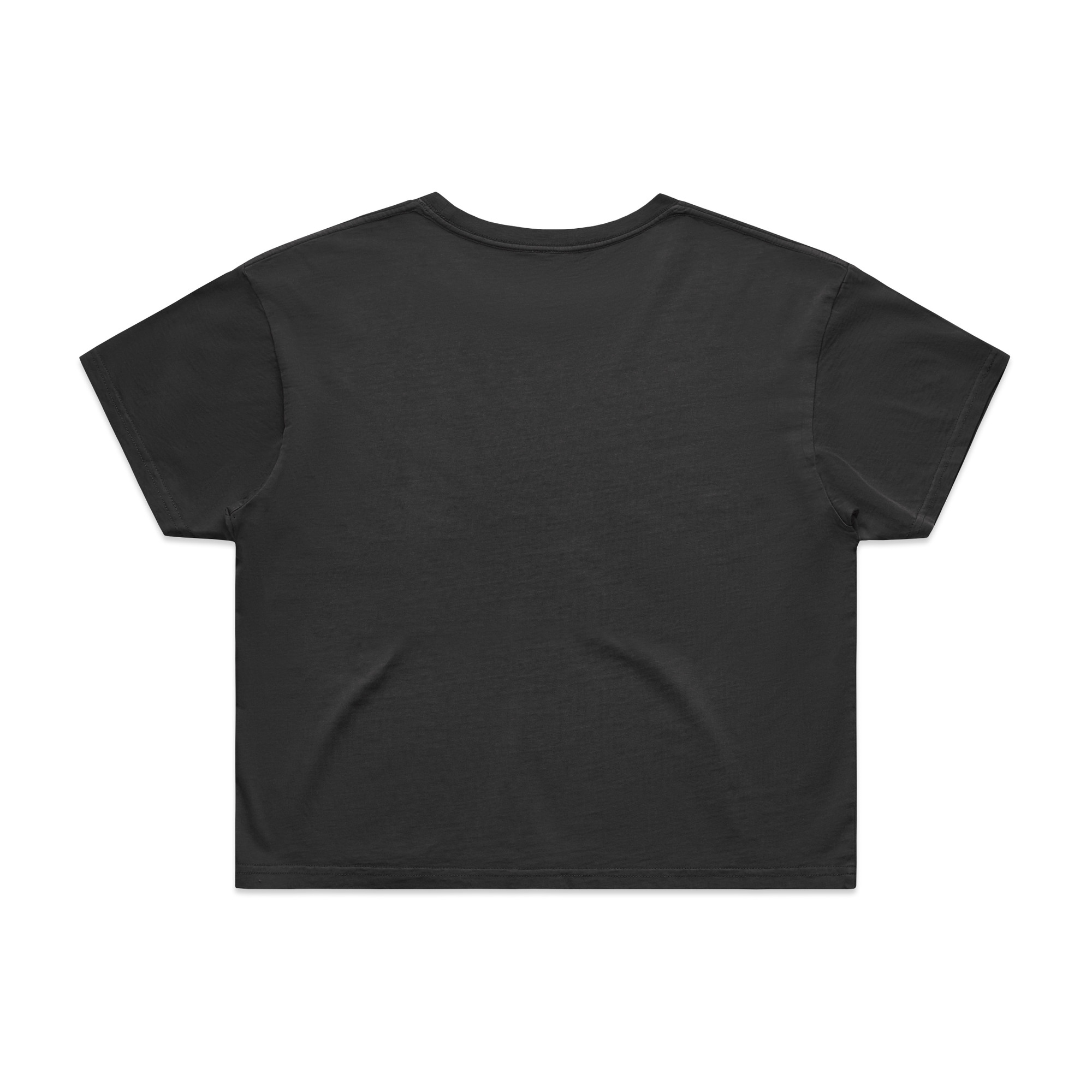 AS Colour Wo's Faded Crop Tee 4062F in Faded Black, back view