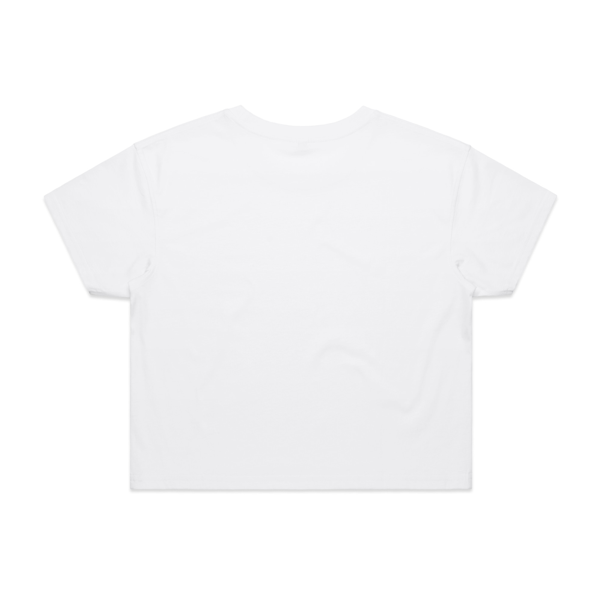 AS Colour Wo's Crop Tee 4062 in White, back view