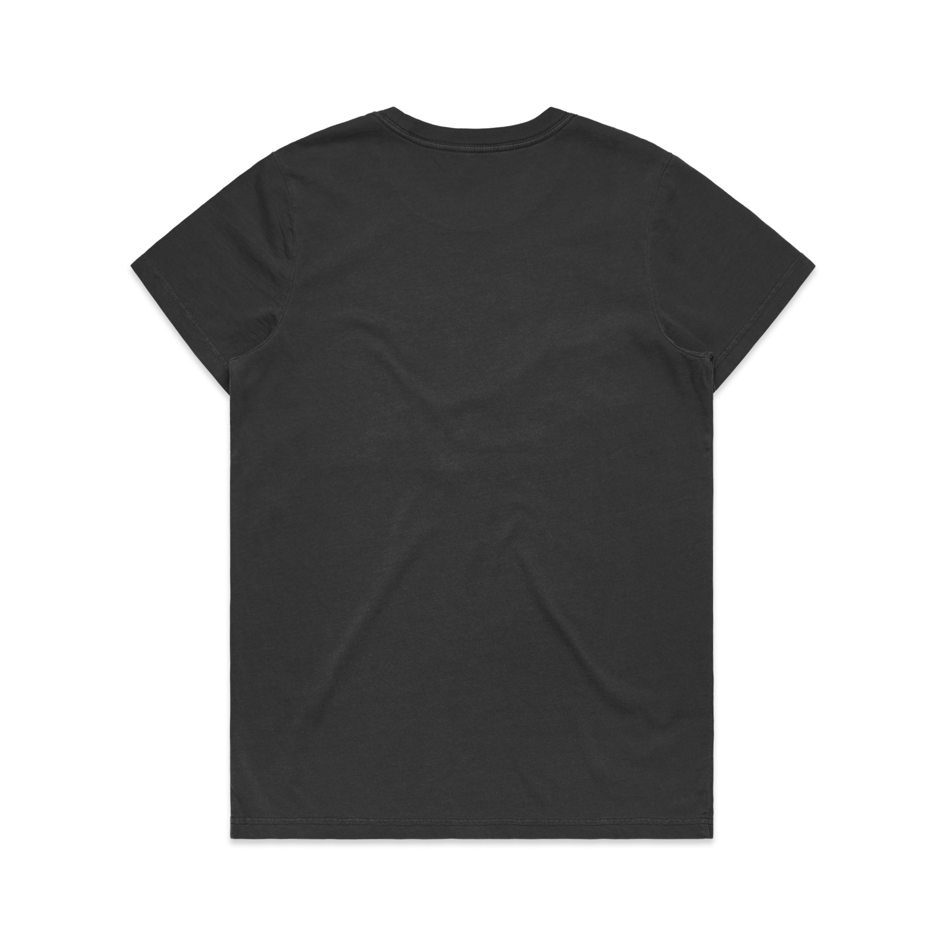 AS Colour Wo's Maple Faded Tee 4065 in Faded Black, back view