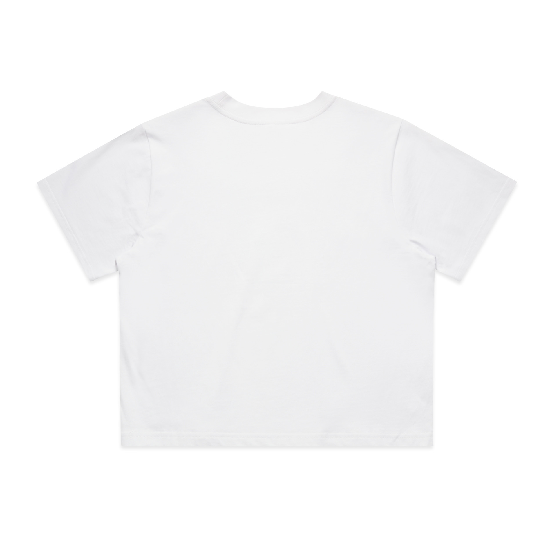 AS Colour Wo's Classic Crop Tee 4072 in White, back view