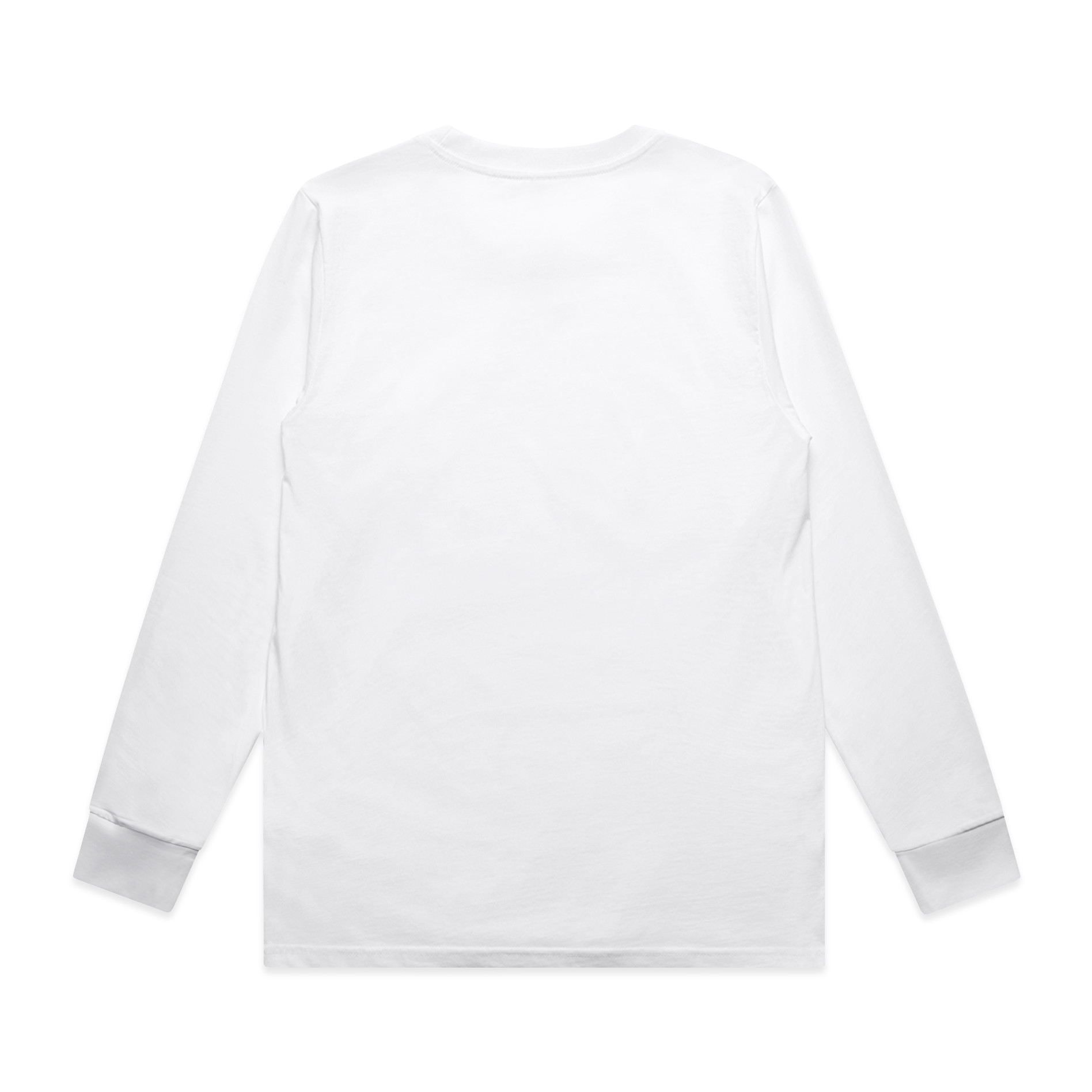 AS Colour Wo's Classic L/S Tee 4073 in White, back view