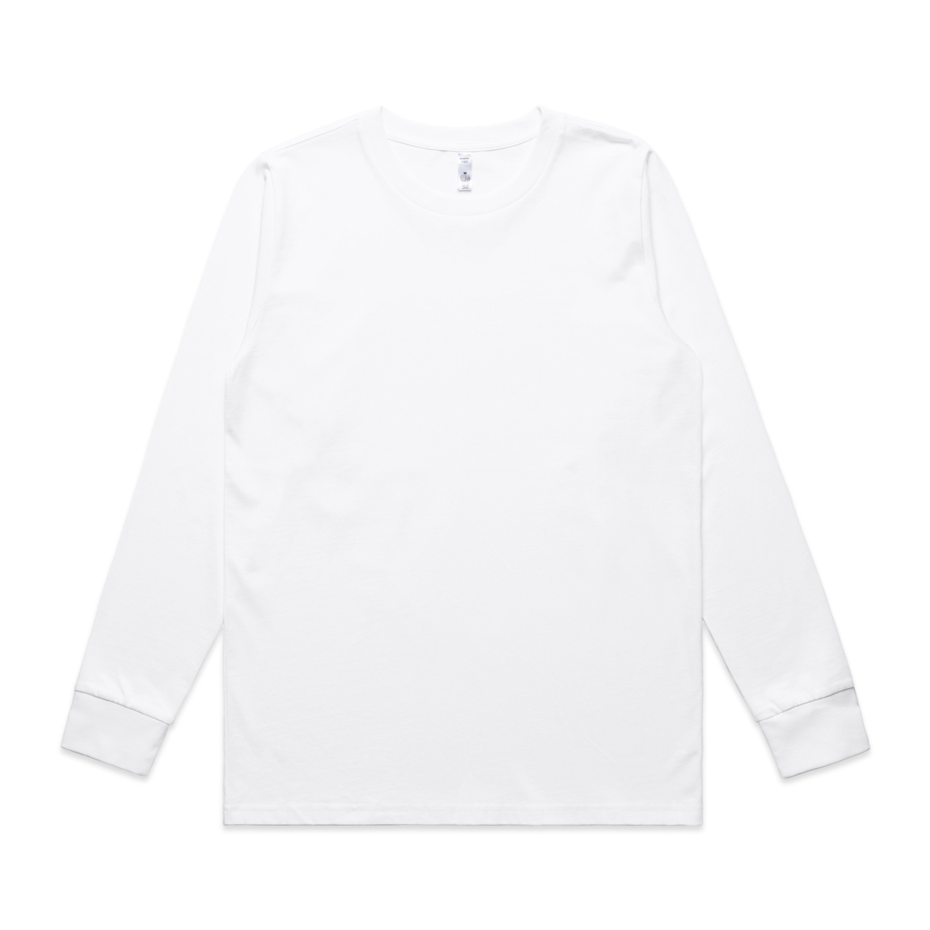 AS Colour Wo's Classic L/S Tee 4073 in White, front view