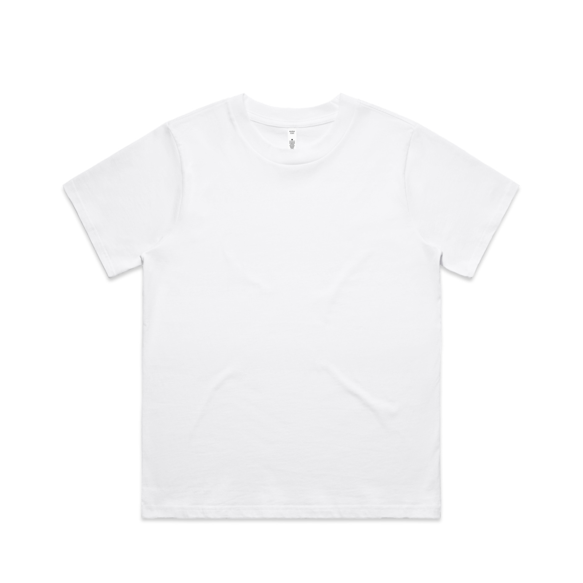 AS Colour Wo's Classic Minus Tee [-2"] 4079 in White, front view