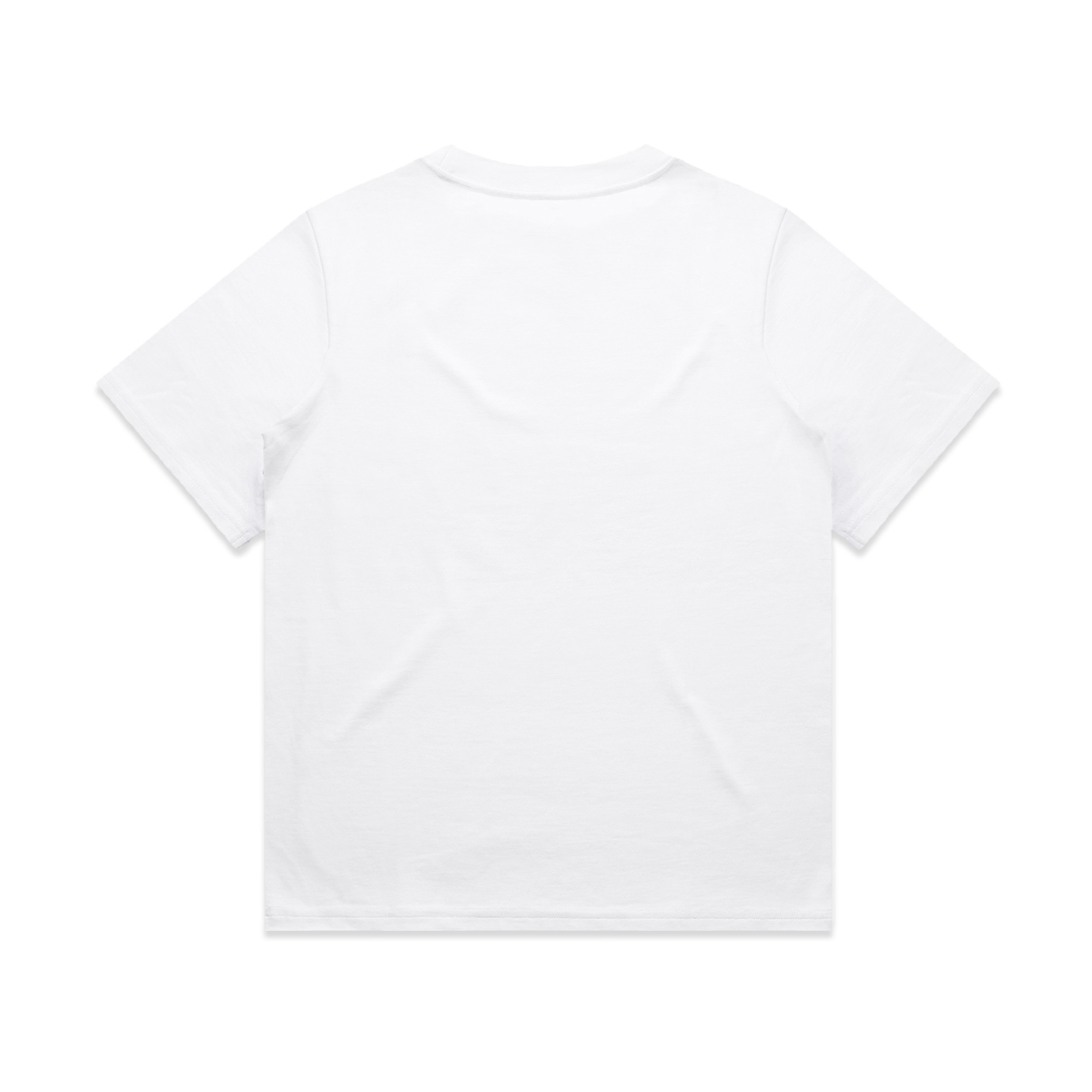AS Colour Wo's Heavy Tee 4080 in White, back view
