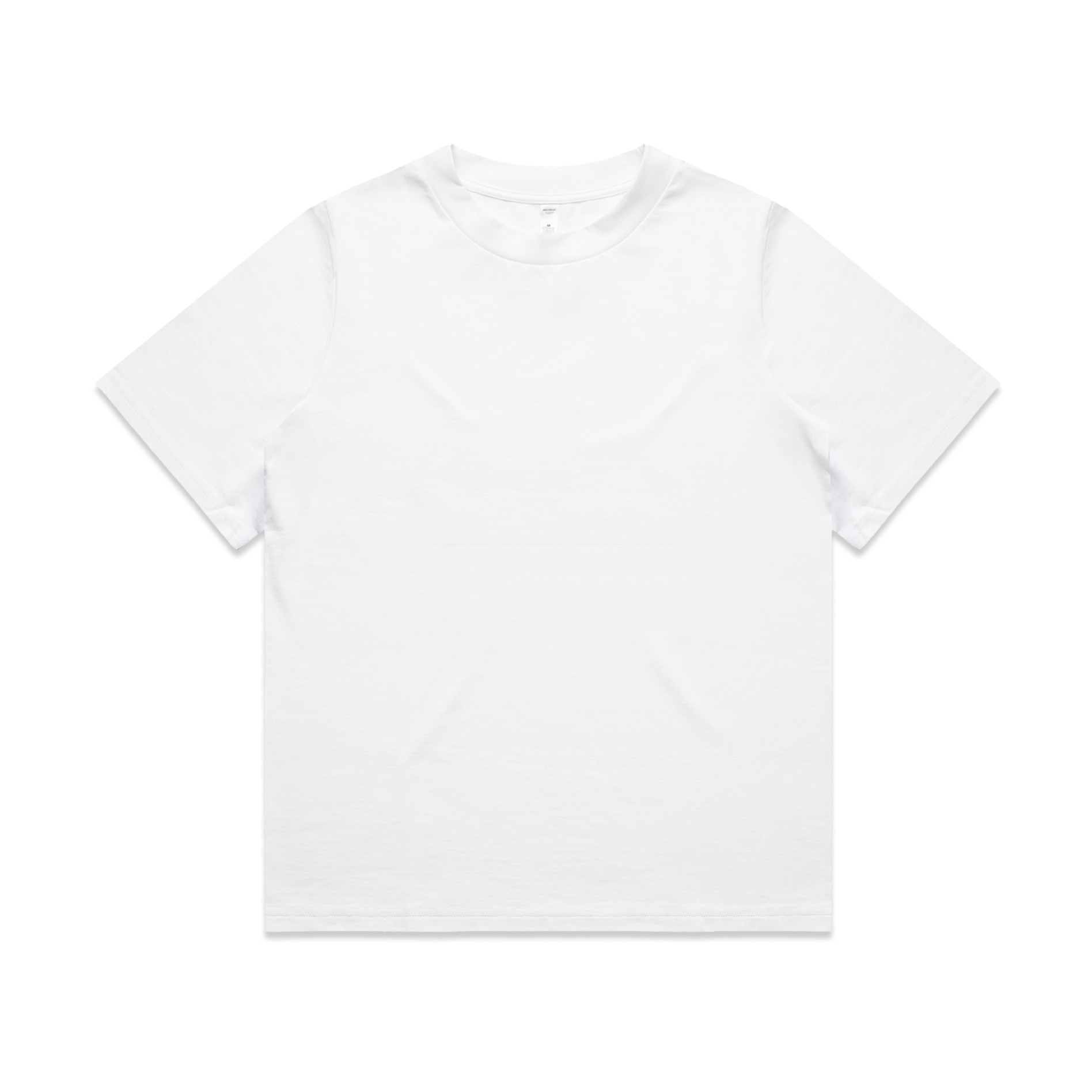 AS Colour Wo's Heavy Tee 4080 in White, front view