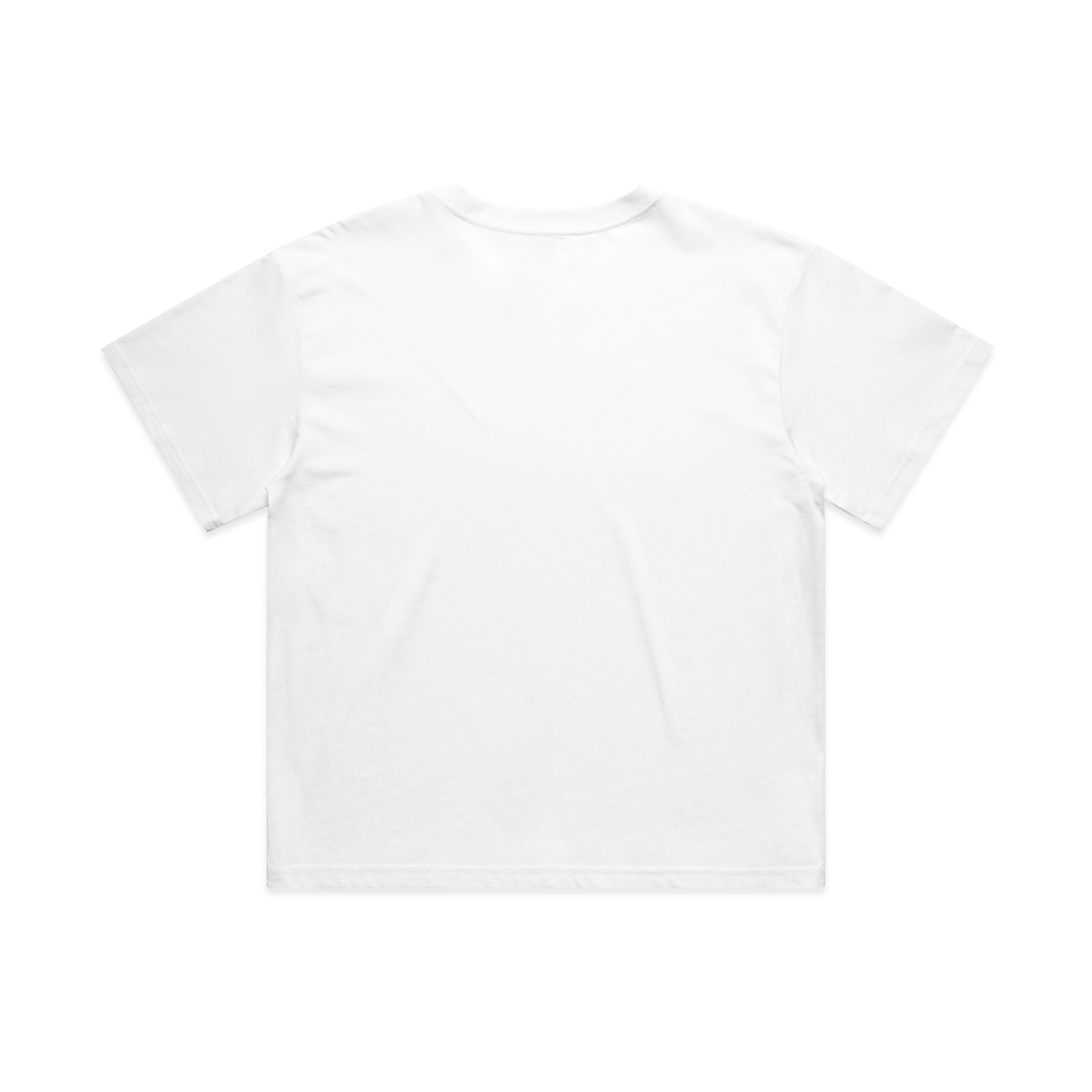AS Colour Wo's Martina Crop Tee 4093 in White, back view