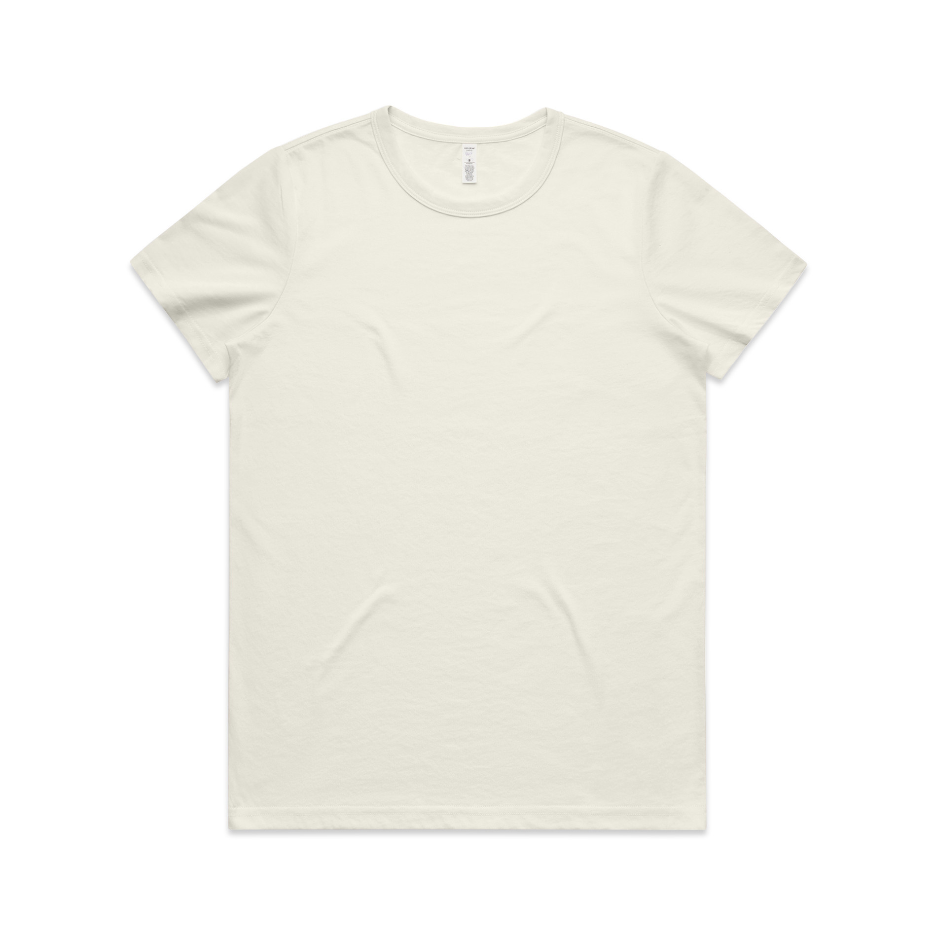AS Colour Wo's Maple Active Blend Tee 4610 in Ecru, front view