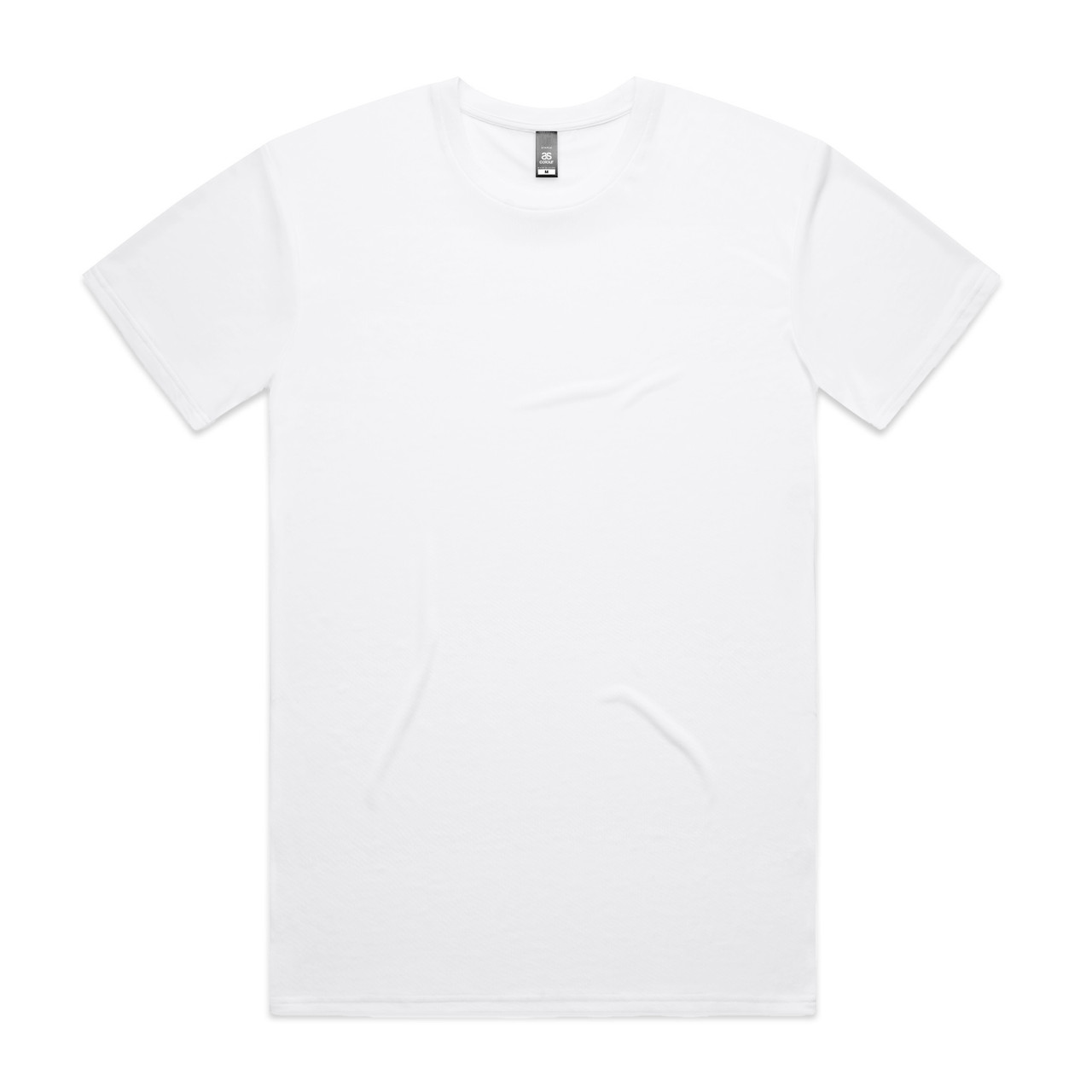 AS Colour Staple Active Tee | 5001A in White, front view
