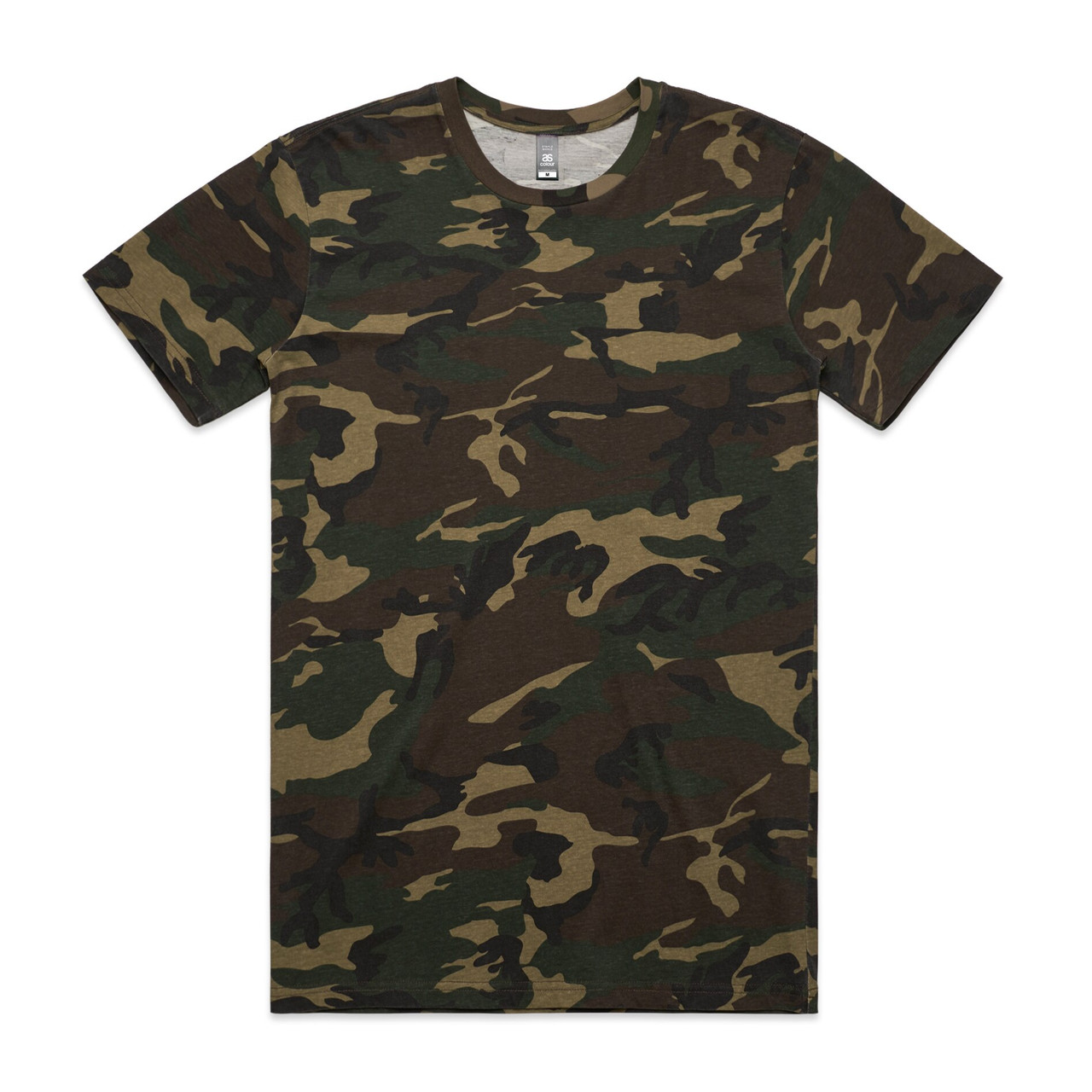 AS Colour Staple Camo Tee | 5001C in Camo, front view