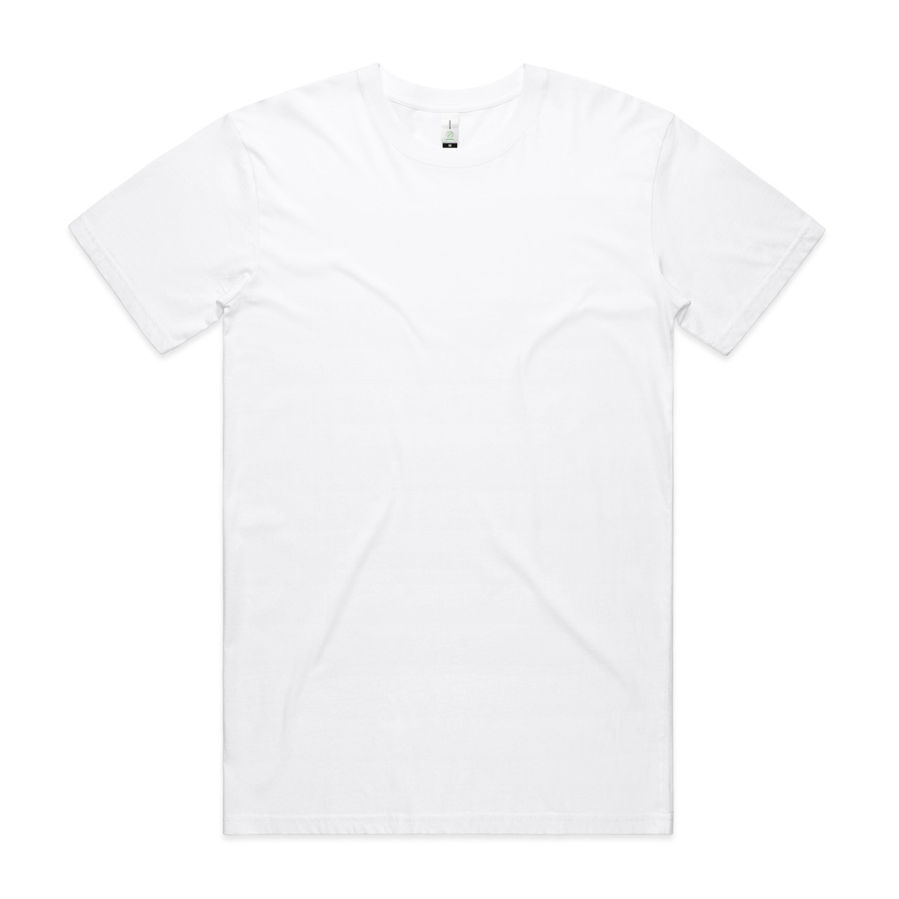 AS Colour Staple Organic Tee | 5001G in White, front view
