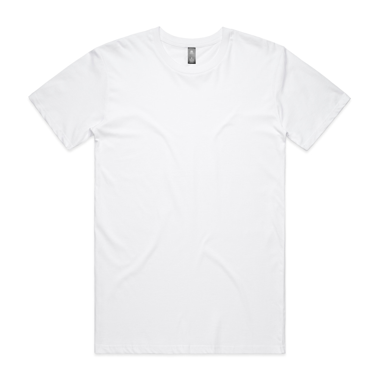 AS Colour Staple Tear Out Tee | 5001T in White, front view