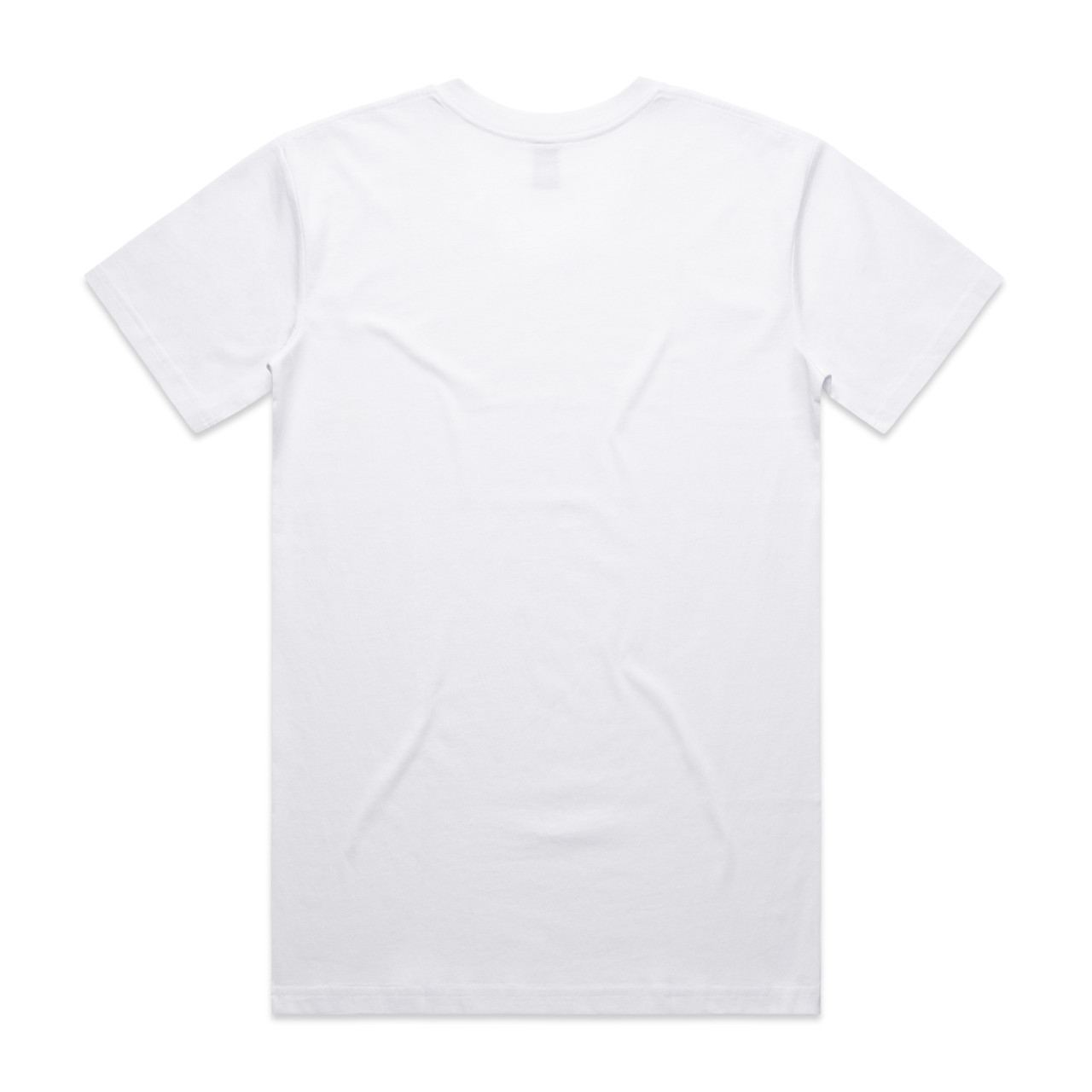 AS Colour Staple V Neck Tee | 5001V in White, back view