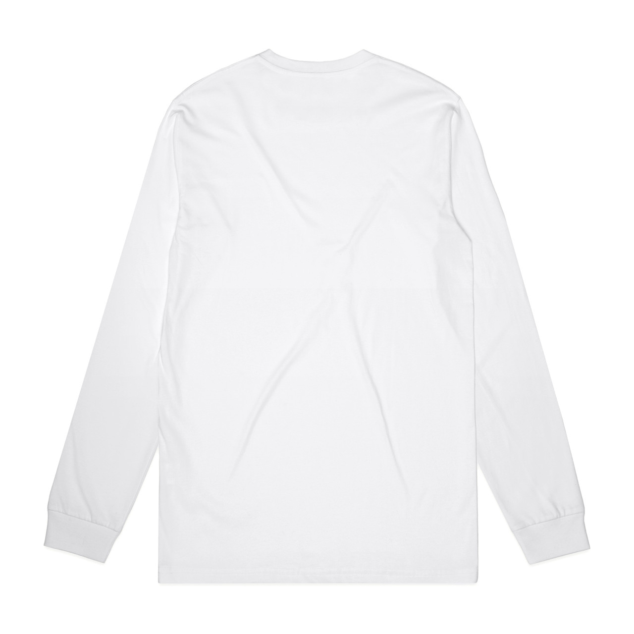 AS Colour Staple Organic L/S Tee | 5020G in White, back view