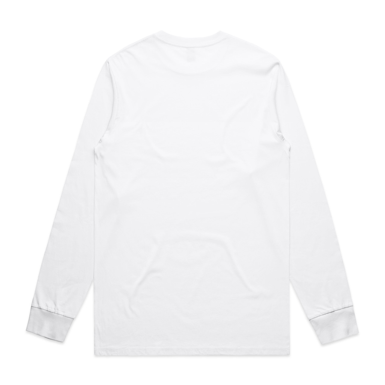 AS Colour Staple L/S Tee | 5020 in White, back view