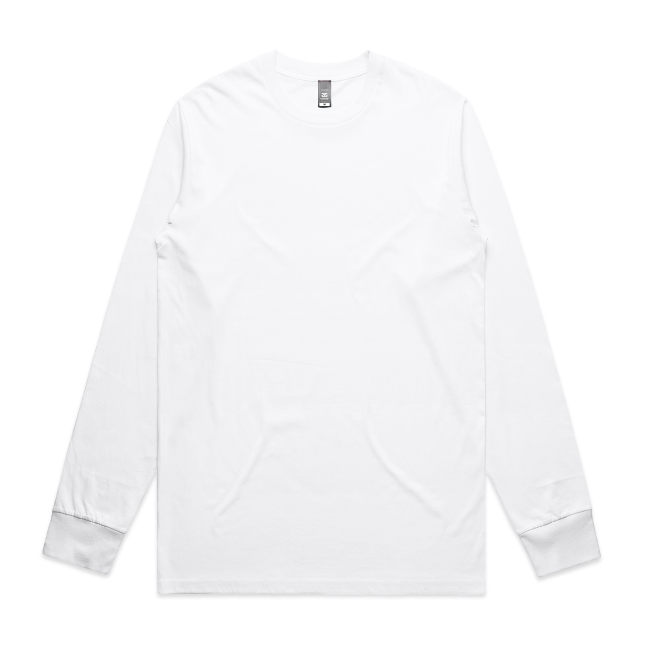 AS Colour Staple L/S Tee | 5020 in White, front view