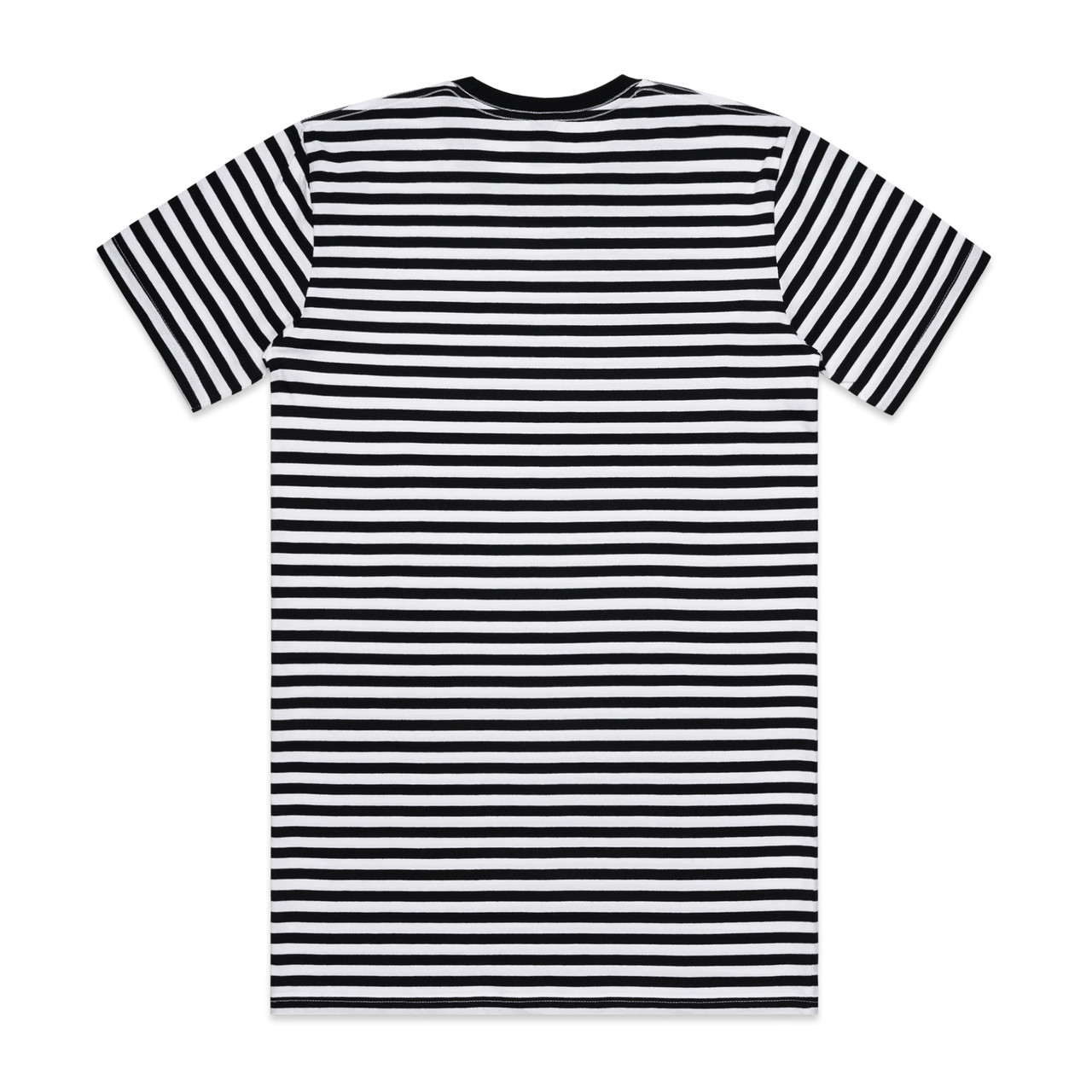 AS Colour Staple Stripe Tee | 5028 in Black/White, back view