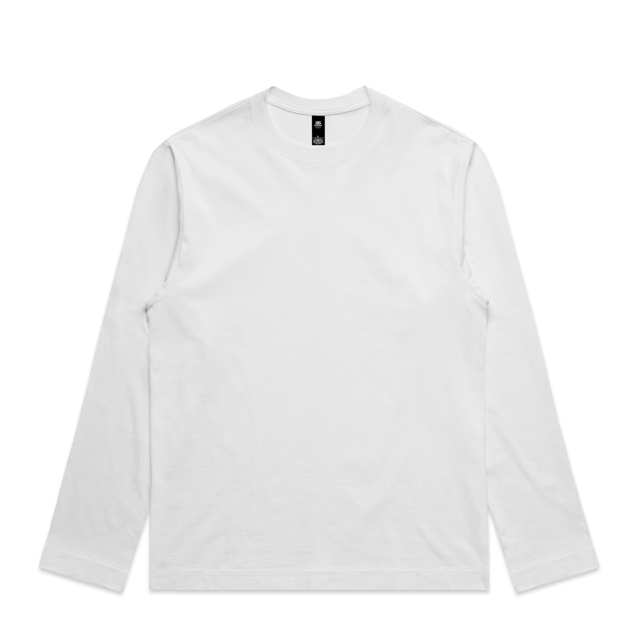 AS Colour Box L/S Tee | 5031 in White, front view